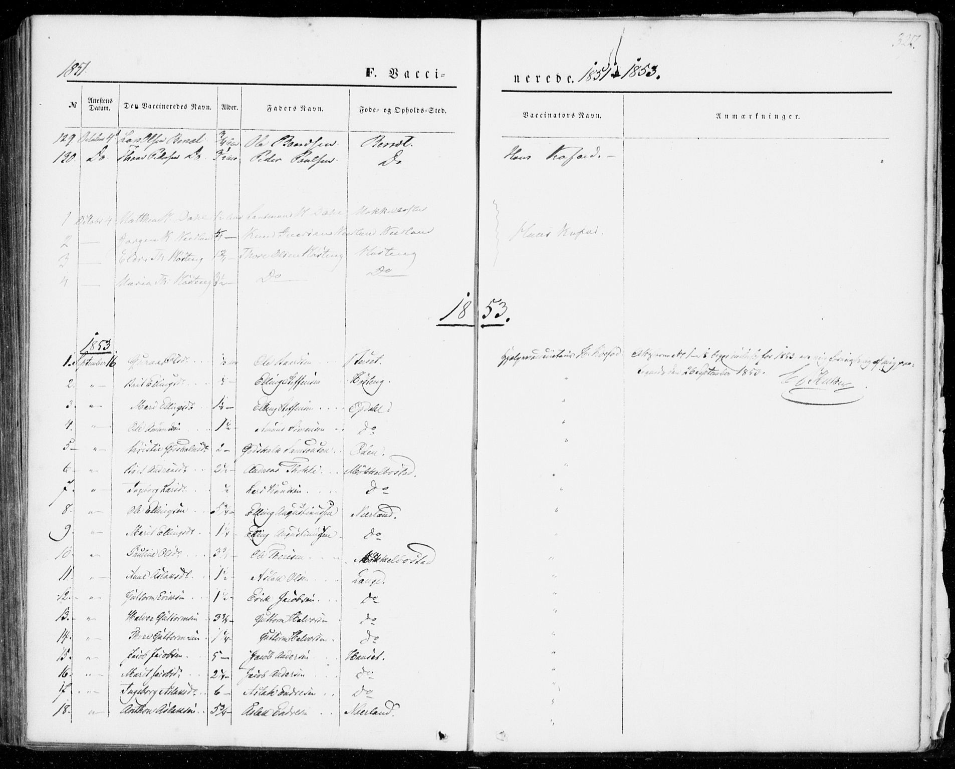 Ministerialprotokoller, klokkerbøker og fødselsregistre - Møre og Romsdal, AV/SAT-A-1454/554/L0643: Parish register (official) no. 554A01, 1846-1879, p. 327