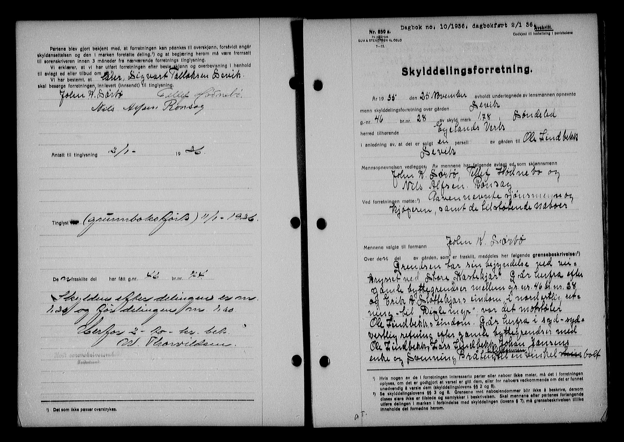 Holt sorenskriveri, AV/SAK-1221-0002/G/Gba/L0045: Mortgage book no. A-I, 1936-1937, Diary no: : 10/1936