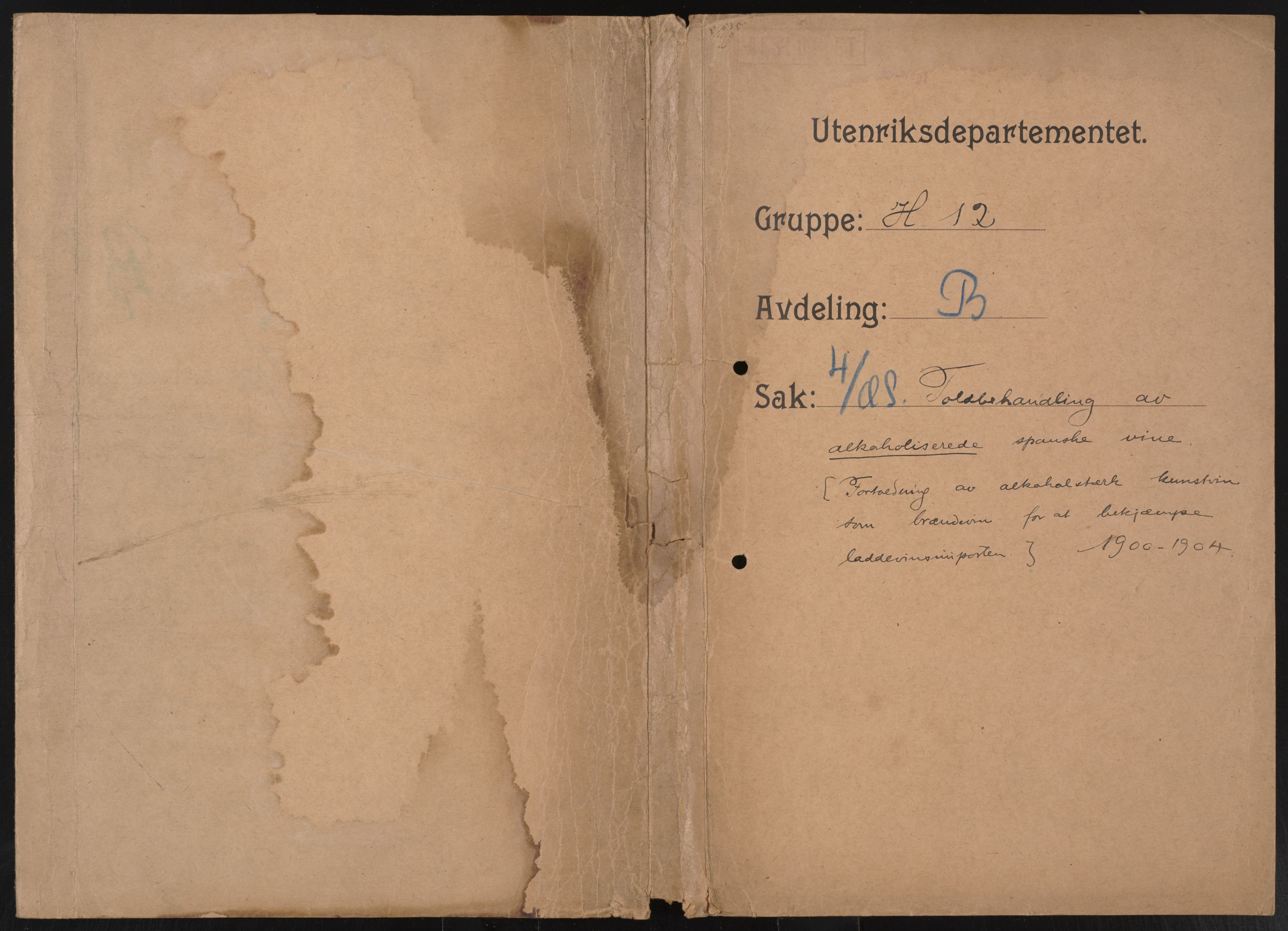 Utenriksdepartementet, AV/RA-S-2259, 1873-1919, p. 1102