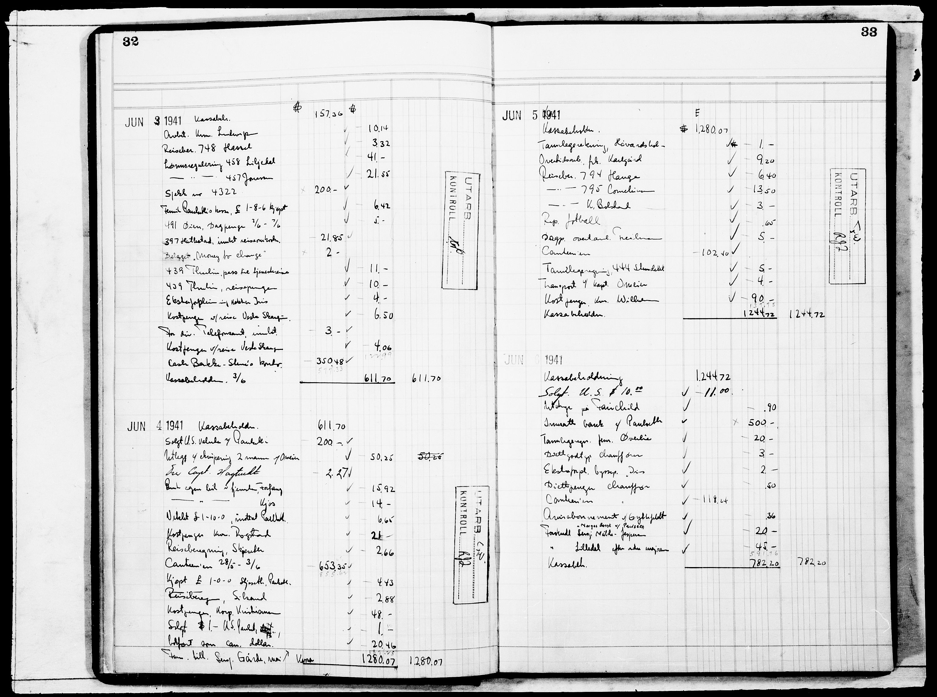 Forsvaret, Flyvåpnenes treningsleir 1940-1945, AV/RA-RAFA-3974/V/L0018: Regnskaper.  Se "Index" for detaljert oversikt over innholdet., 1940-1945