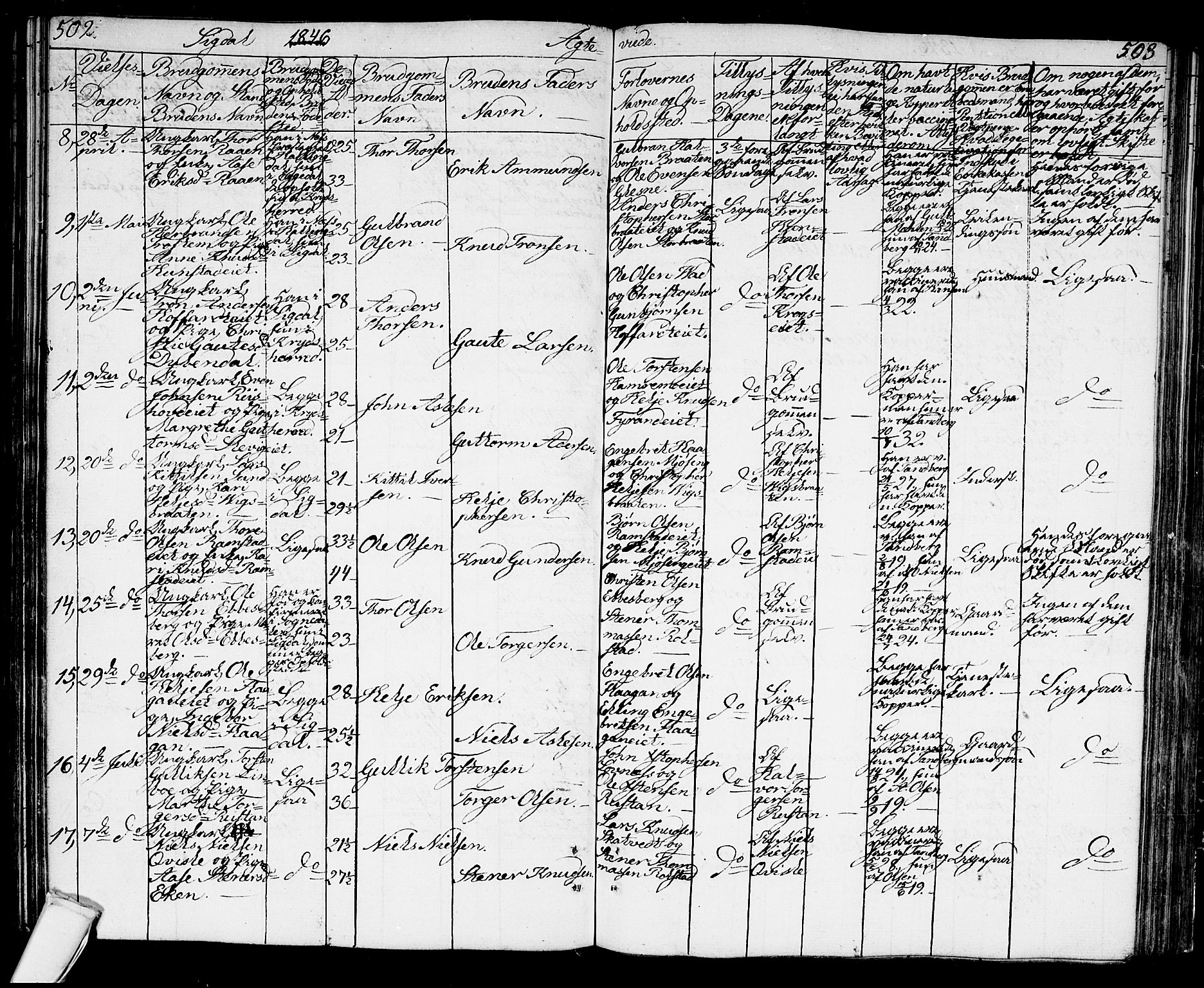 Sigdal kirkebøker, AV/SAKO-A-245/G/Ga/L0002: Parish register (copy) no. I 2, 1835-1856, p. 502-503