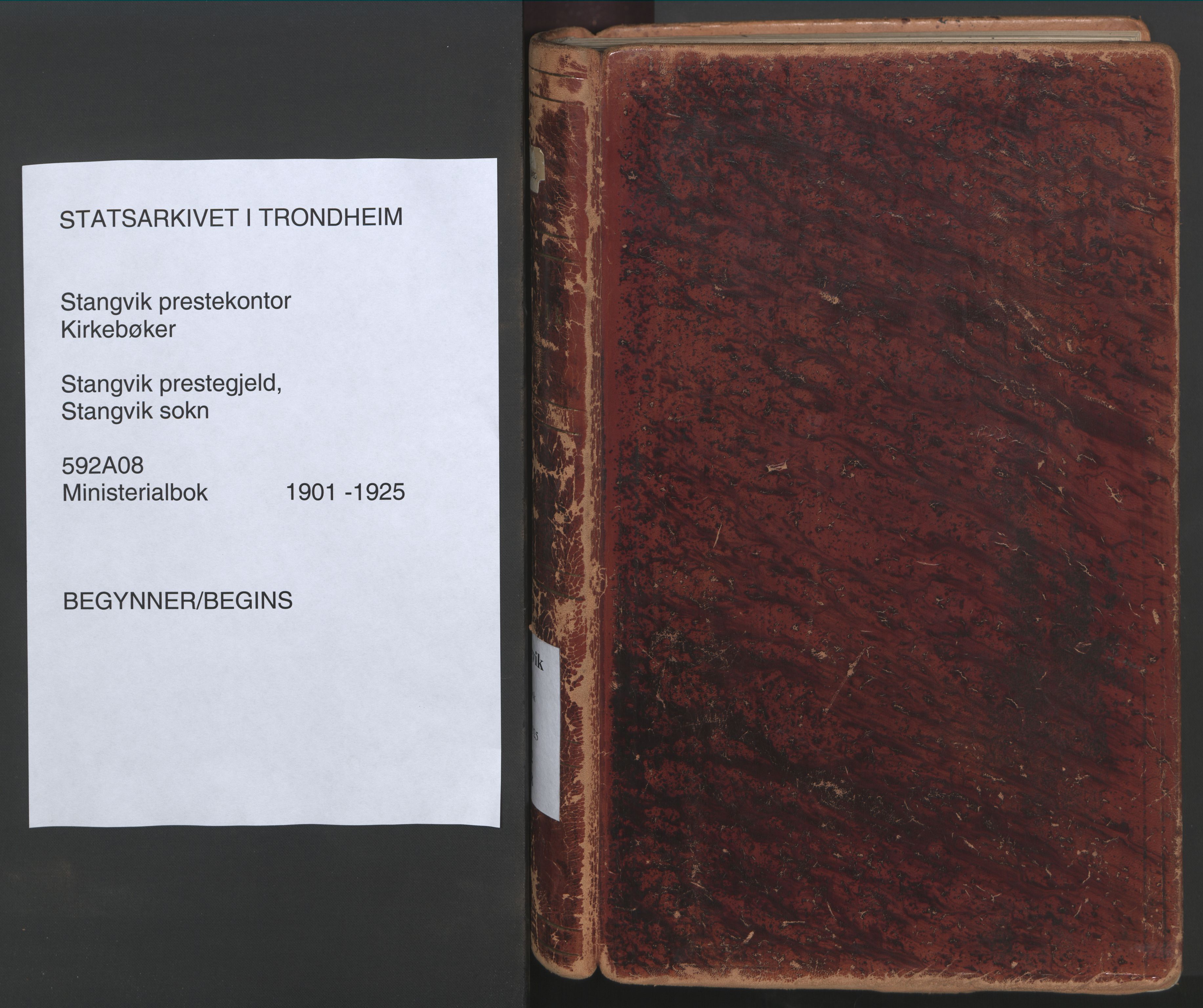 Ministerialprotokoller, klokkerbøker og fødselsregistre - Møre og Romsdal, SAT/A-1454/592/L1030: Parish register (official) no. 592A08, 1901-1925