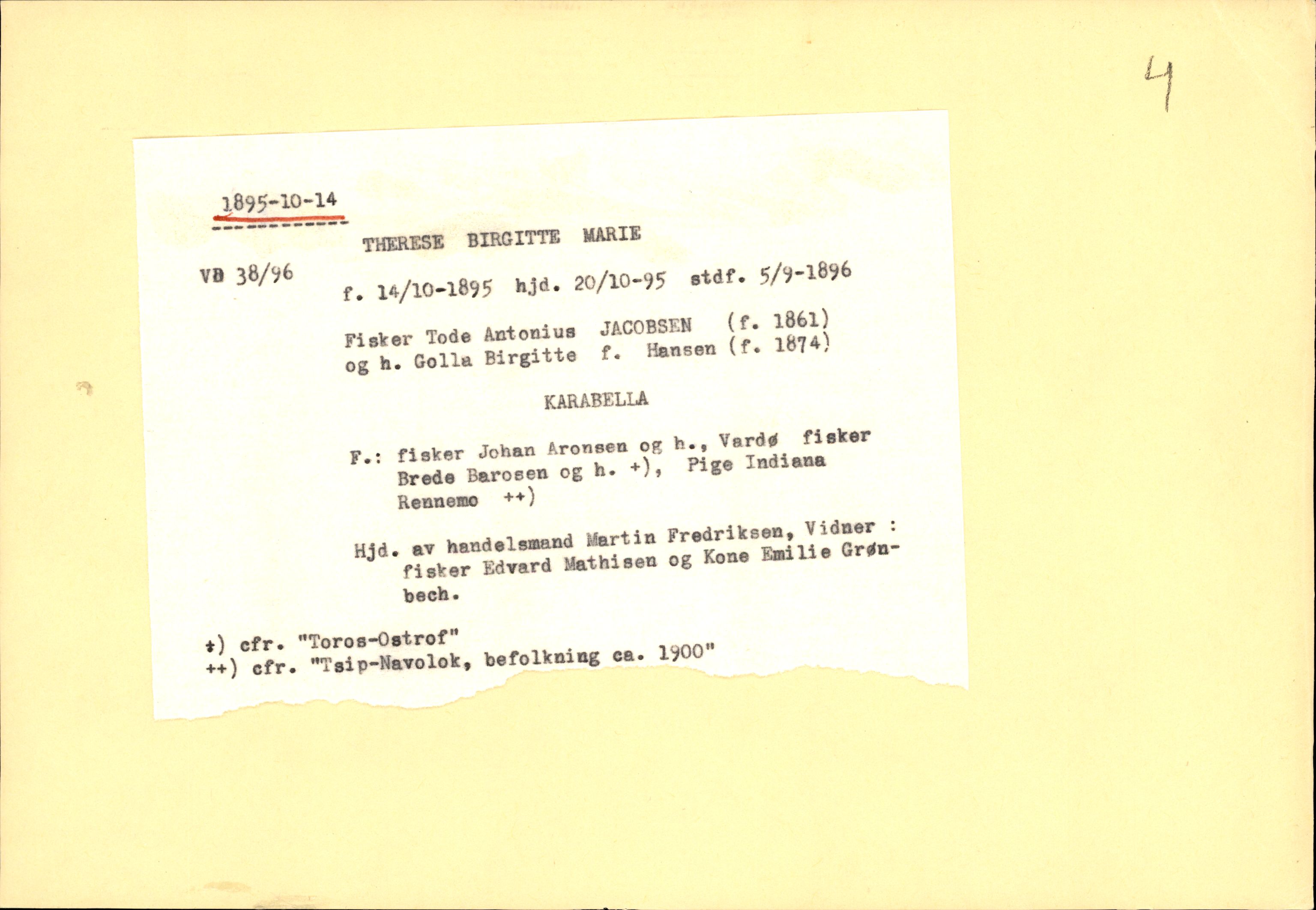 Ola Sæthers samling, AIN/A-12/118/F/L0001: Register fra Vardø kirkebøker: Utflyttet, døpte, konfirmerte., 1876-1906