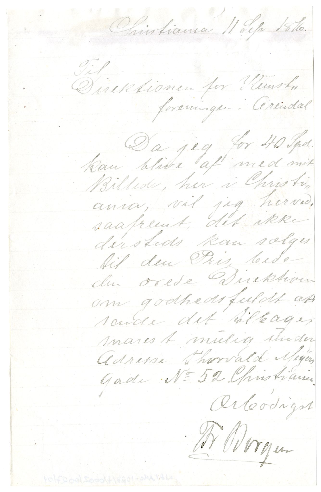 Diderik Maria Aalls brevsamling, NF/Ark-1023/F/L0002: D.M. Aalls brevsamling. B - C, 1799-1889, p. 141