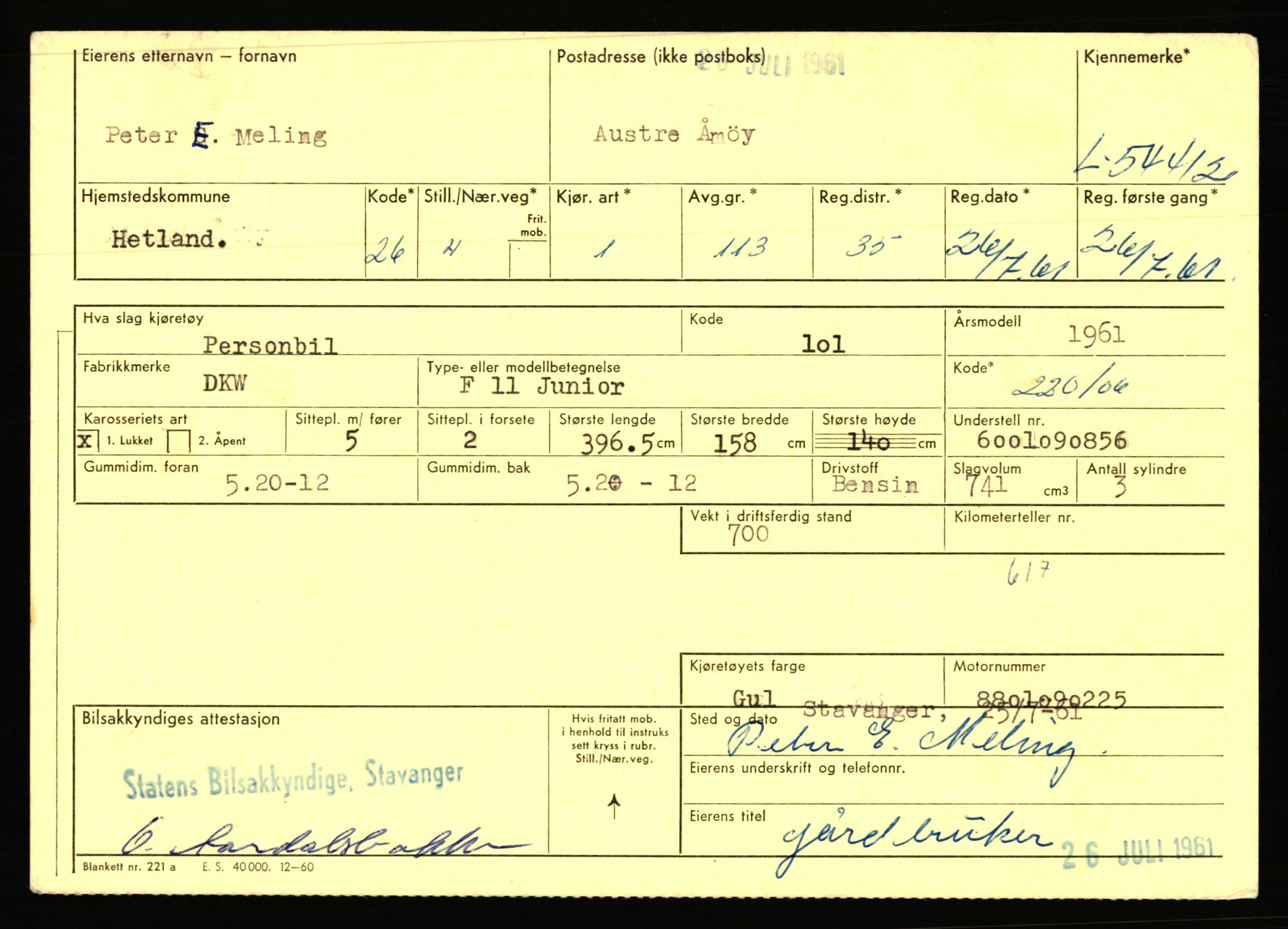 Stavanger trafikkstasjon, AV/SAST-A-101942/0/F/L0054: L-54200 - L-55699, 1930-1971, p. 441