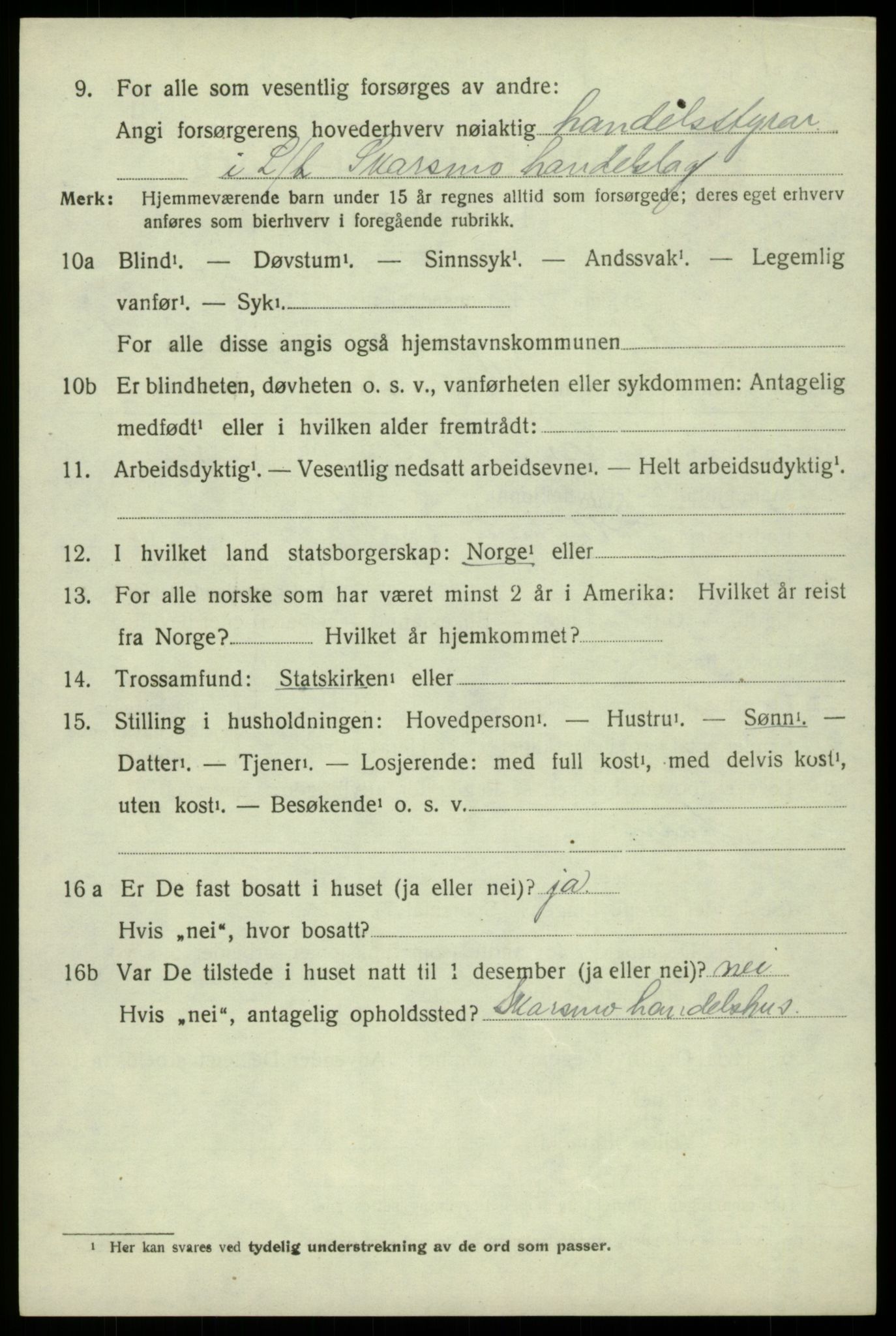 SAB, 1920 census for Odda, 1920, p. 1768