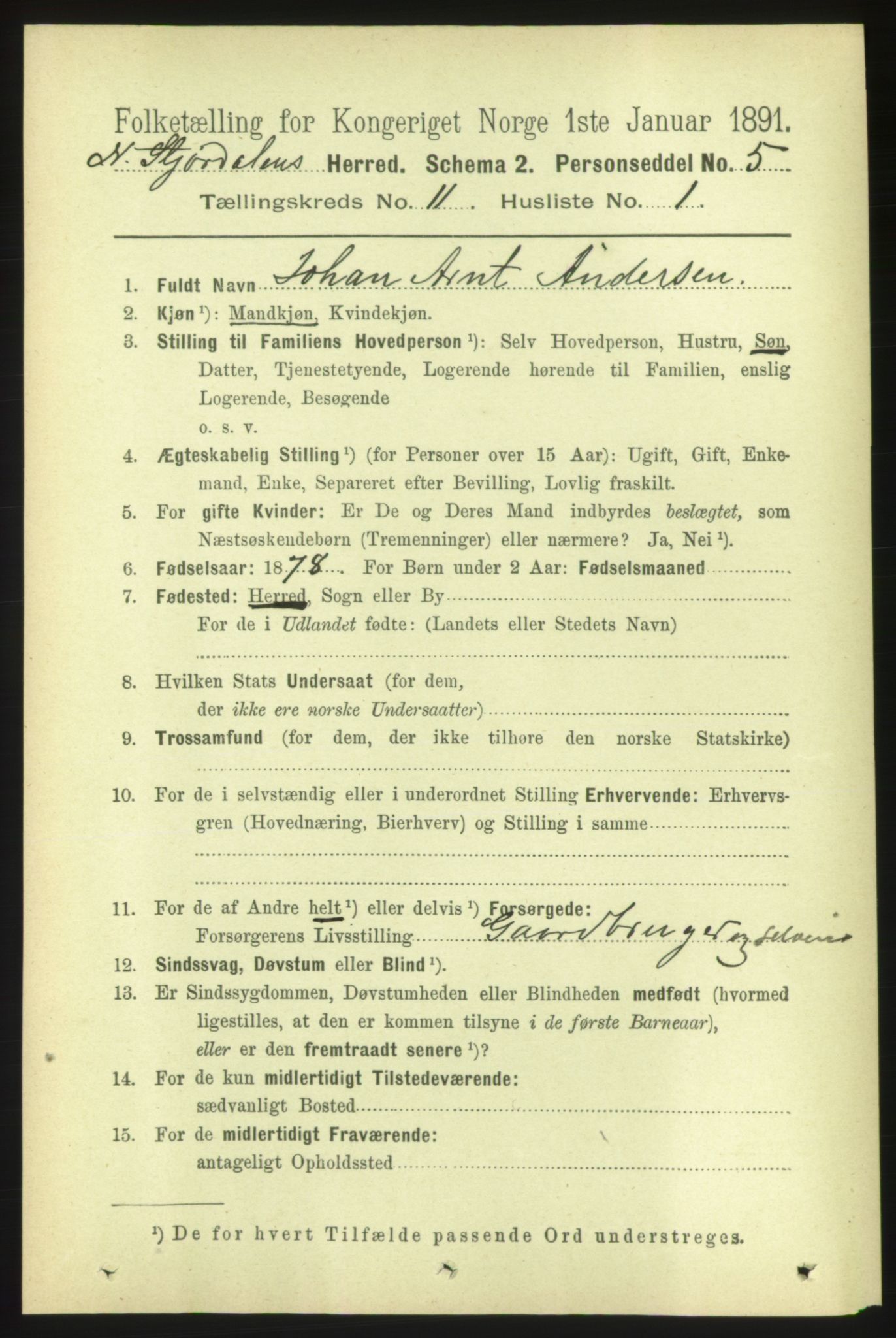 RA, 1891 census for 1714 Nedre Stjørdal, 1891, p. 5714