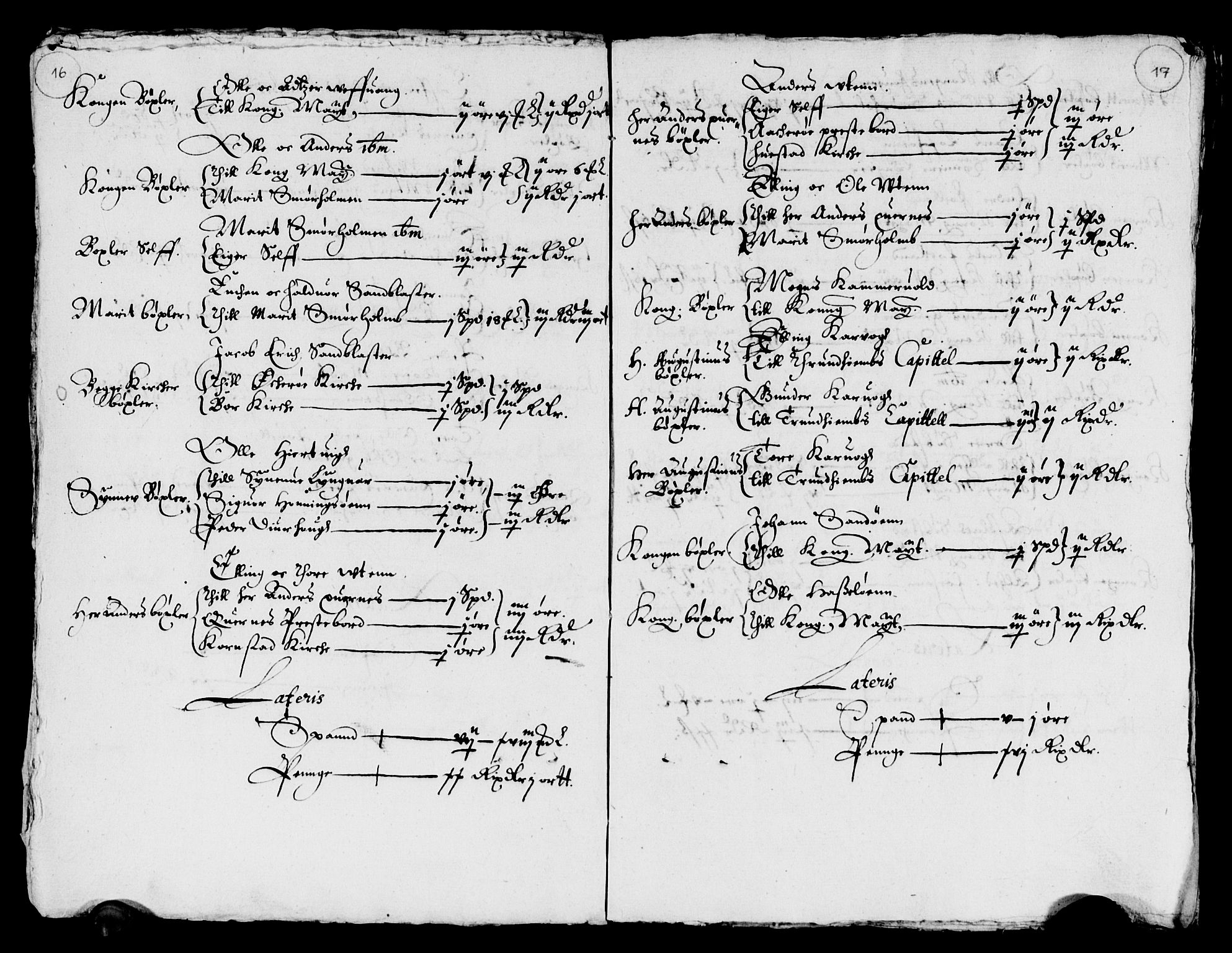 Rentekammeret inntil 1814, Reviderte regnskaper, Lensregnskaper, AV/RA-EA-5023/R/Rb/Rbw/L0090: Trondheim len, 1647-1648