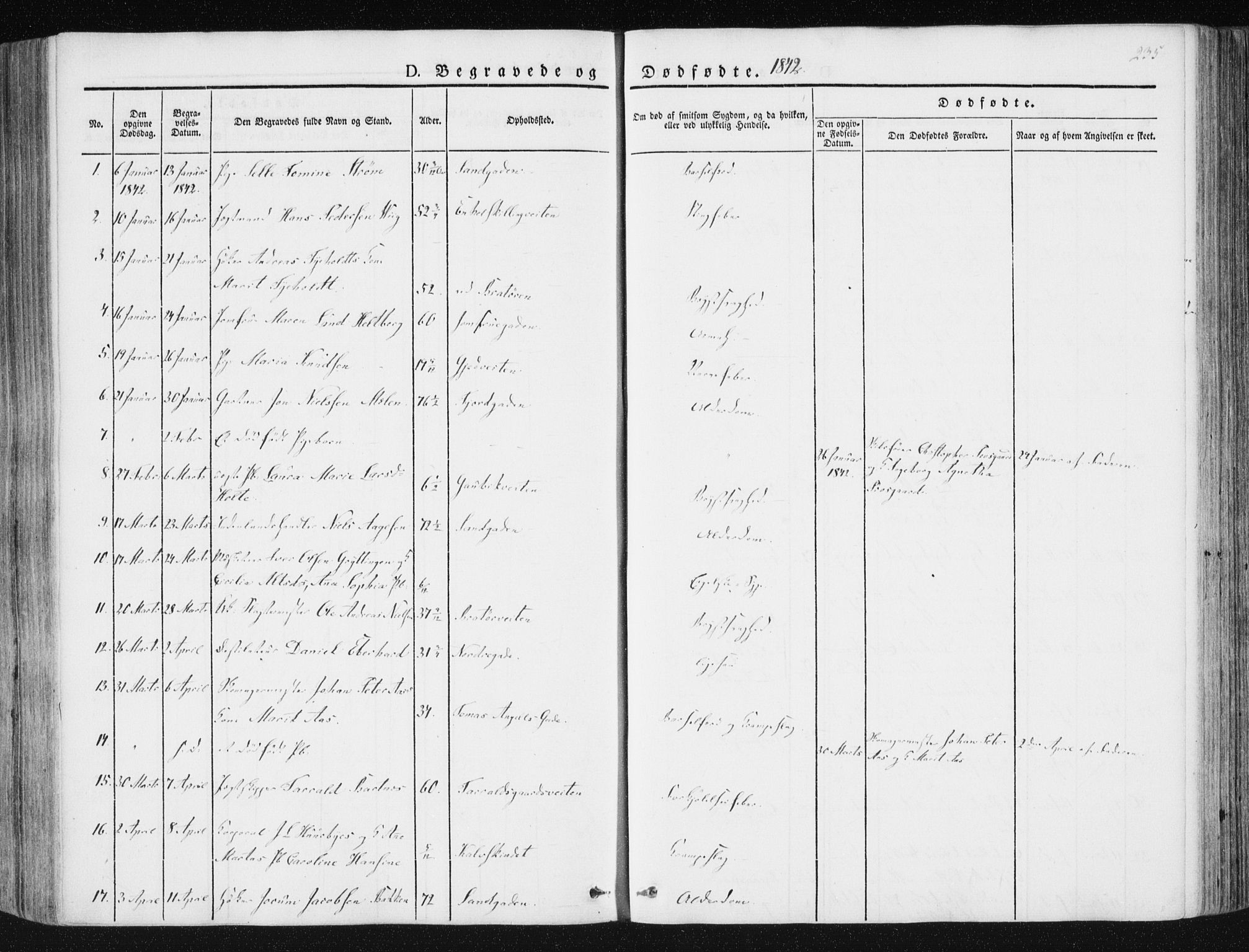 Ministerialprotokoller, klokkerbøker og fødselsregistre - Sør-Trøndelag, SAT/A-1456/602/L0110: Parish register (official) no. 602A08, 1840-1854, p. 235