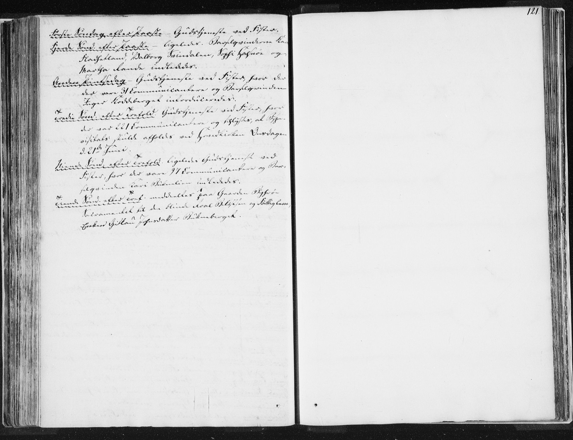 Hjelmeland sokneprestkontor, AV/SAST-A-101843/01/IV/L0007: Parish register (official) no. A 7, 1834-1850, p. 121