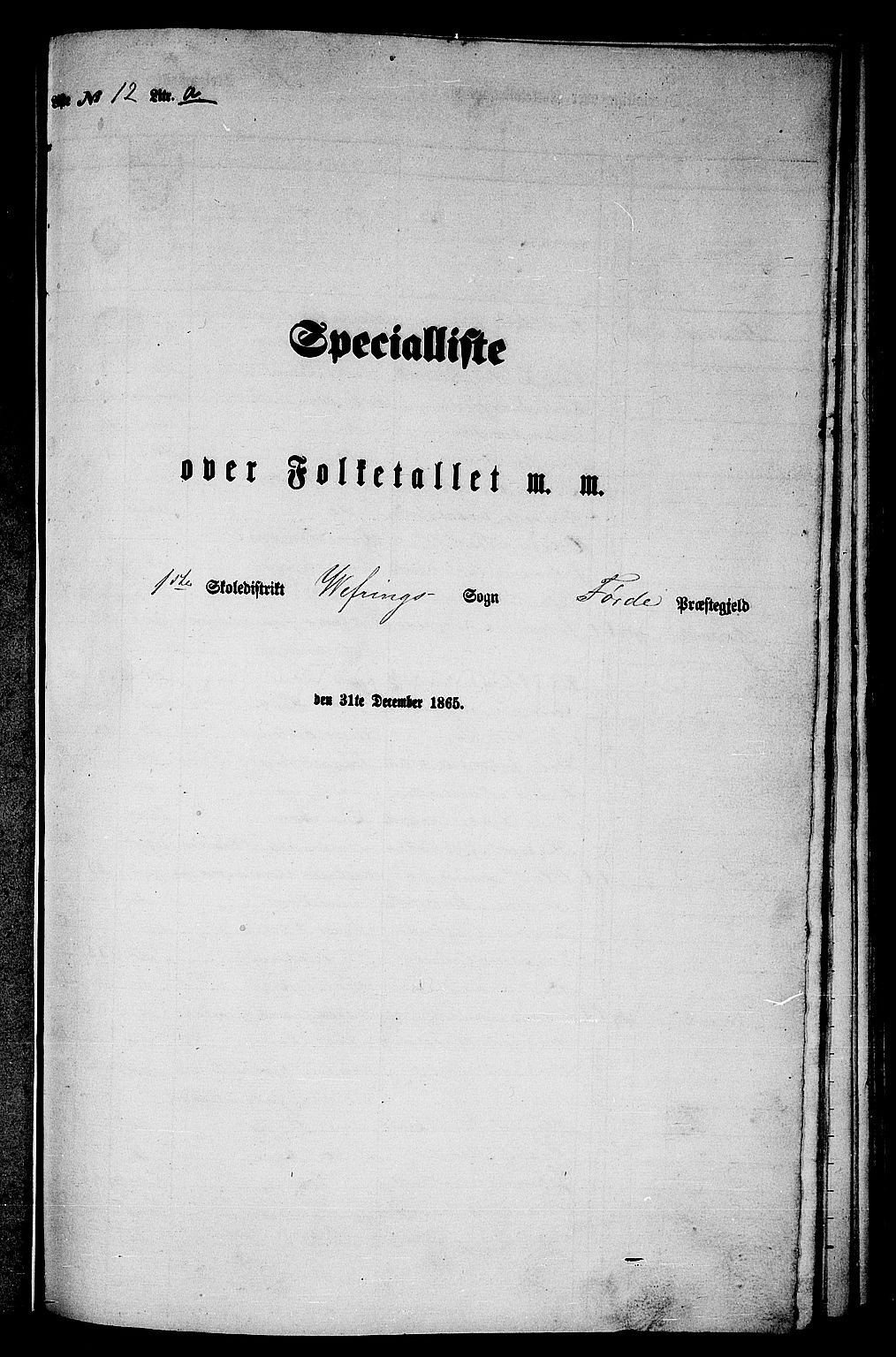 RA, 1865 census for Førde, 1865, p. 237