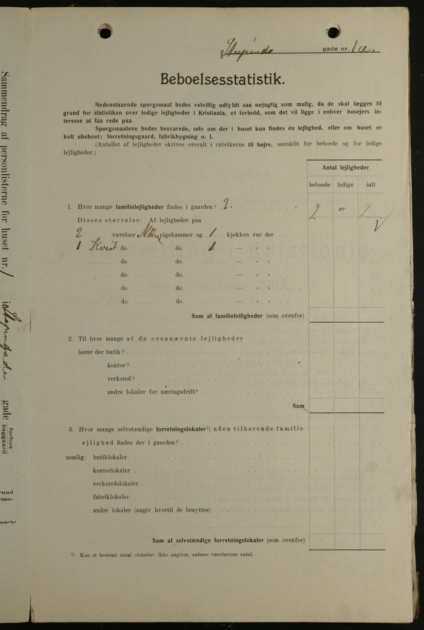 OBA, Municipal Census 1908 for Kristiania, 1908, p. 94004