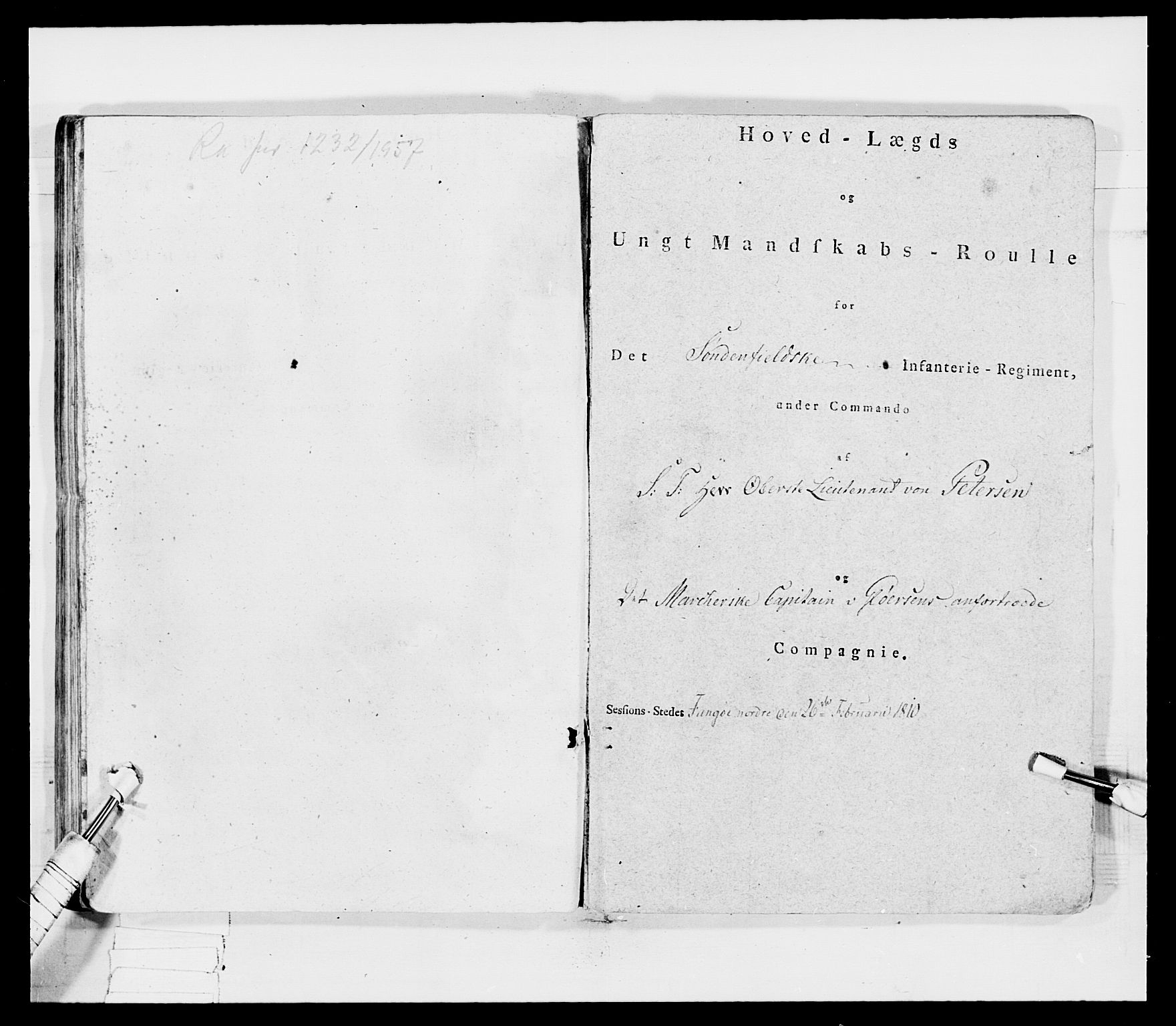 Generalitets- og kommissariatskollegiet, Det kongelige norske kommissariatskollegium, AV/RA-EA-5420/E/Eh/L0030b: Sønnafjelske gevorbne infanteriregiment, 1810, p. 215