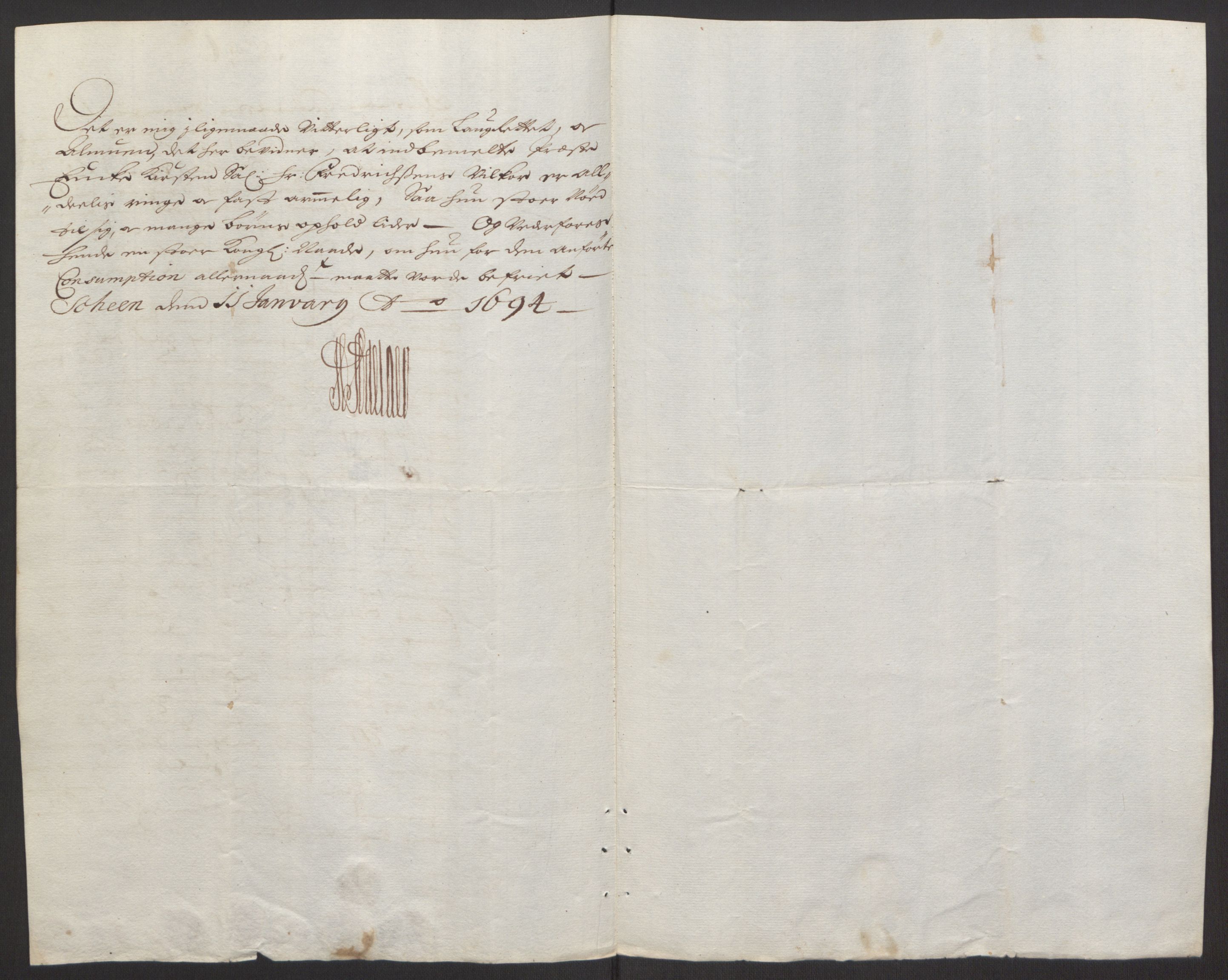 Rentekammeret inntil 1814, Reviderte regnskaper, Fogderegnskap, AV/RA-EA-4092/R34/L2052: Fogderegnskap Bamble, 1692-1693, p. 358