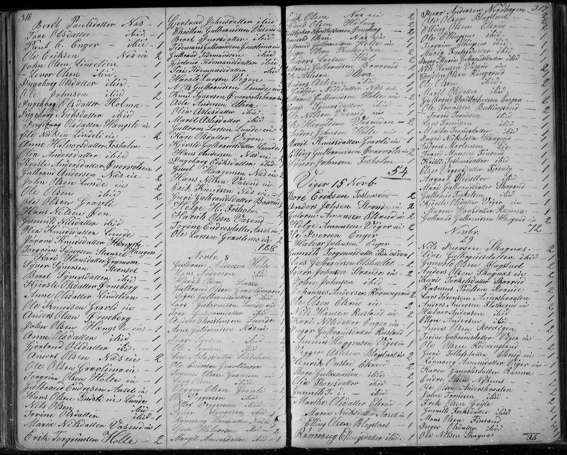 Ådal kirkebøker, AV/SAKO-A-248/G/Ga/L0003: Parish register (copy) no. I 3, 1862-1891, p. 316-317