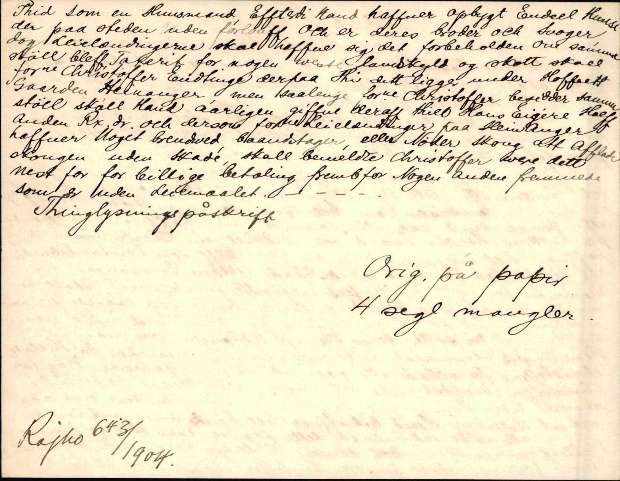 Riksarkivets diplomsamling, AV/RA-EA-5965/F35/F35d/L0005: Innlånte diplomer, seddelregister, 1661-1690, p. 244