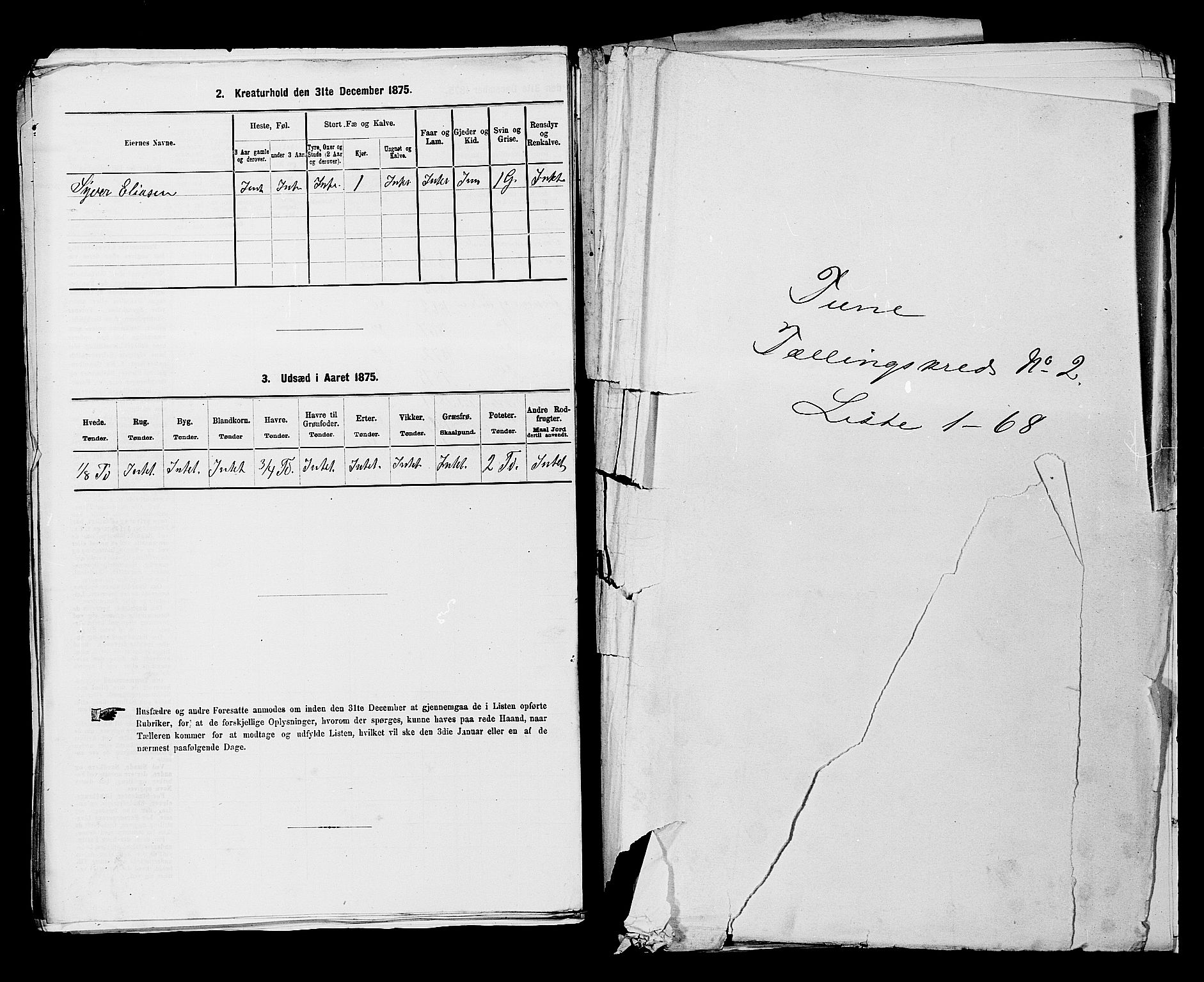 RA, 1875 census for 0130P Tune, 1875, p. 217