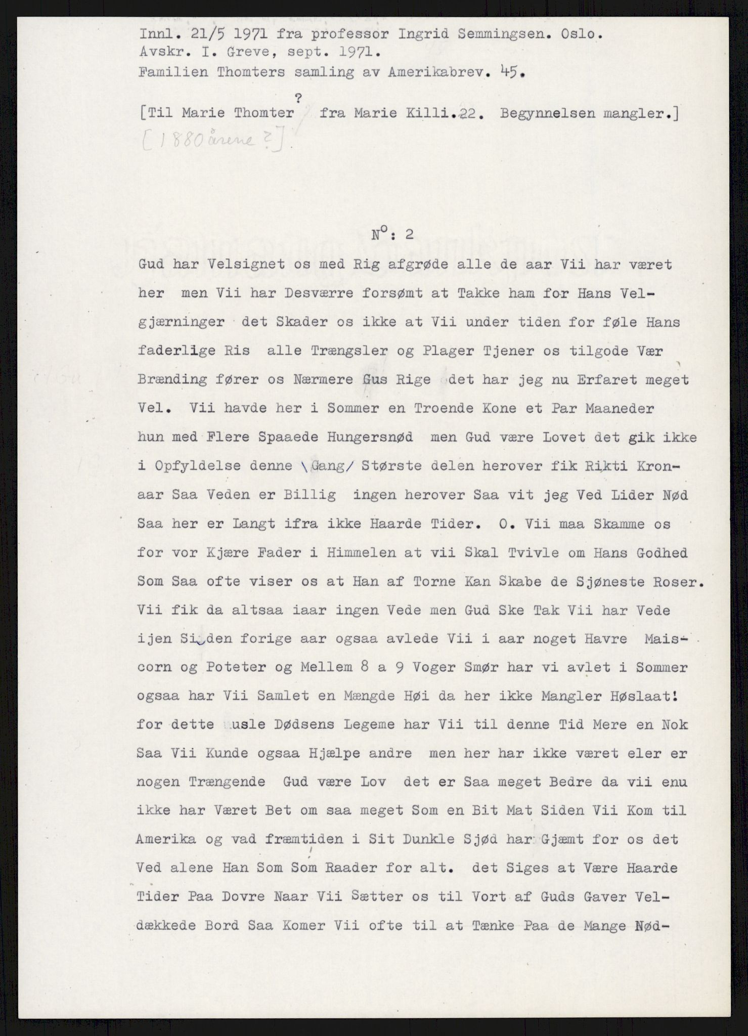 Samlinger til kildeutgivelse, Amerikabrevene, AV/RA-EA-4057/F/L0015: Innlån fra Oppland: Sæteren - Vigerust, 1838-1914, p. 591