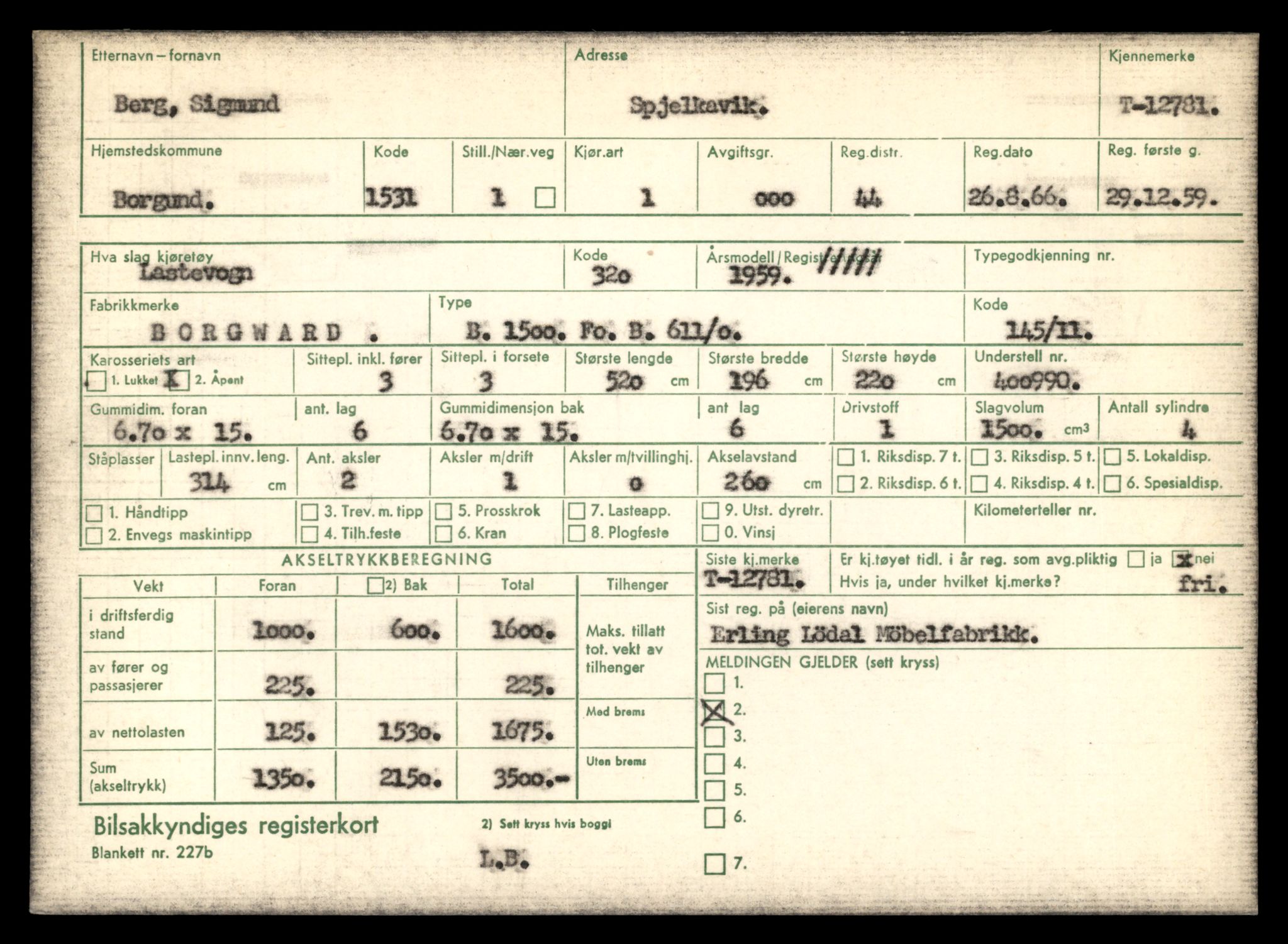Møre og Romsdal vegkontor - Ålesund trafikkstasjon, AV/SAT-A-4099/F/Fe/L0035: Registreringskort for kjøretøy T 12653 - T 12829, 1927-1998, p. 2178