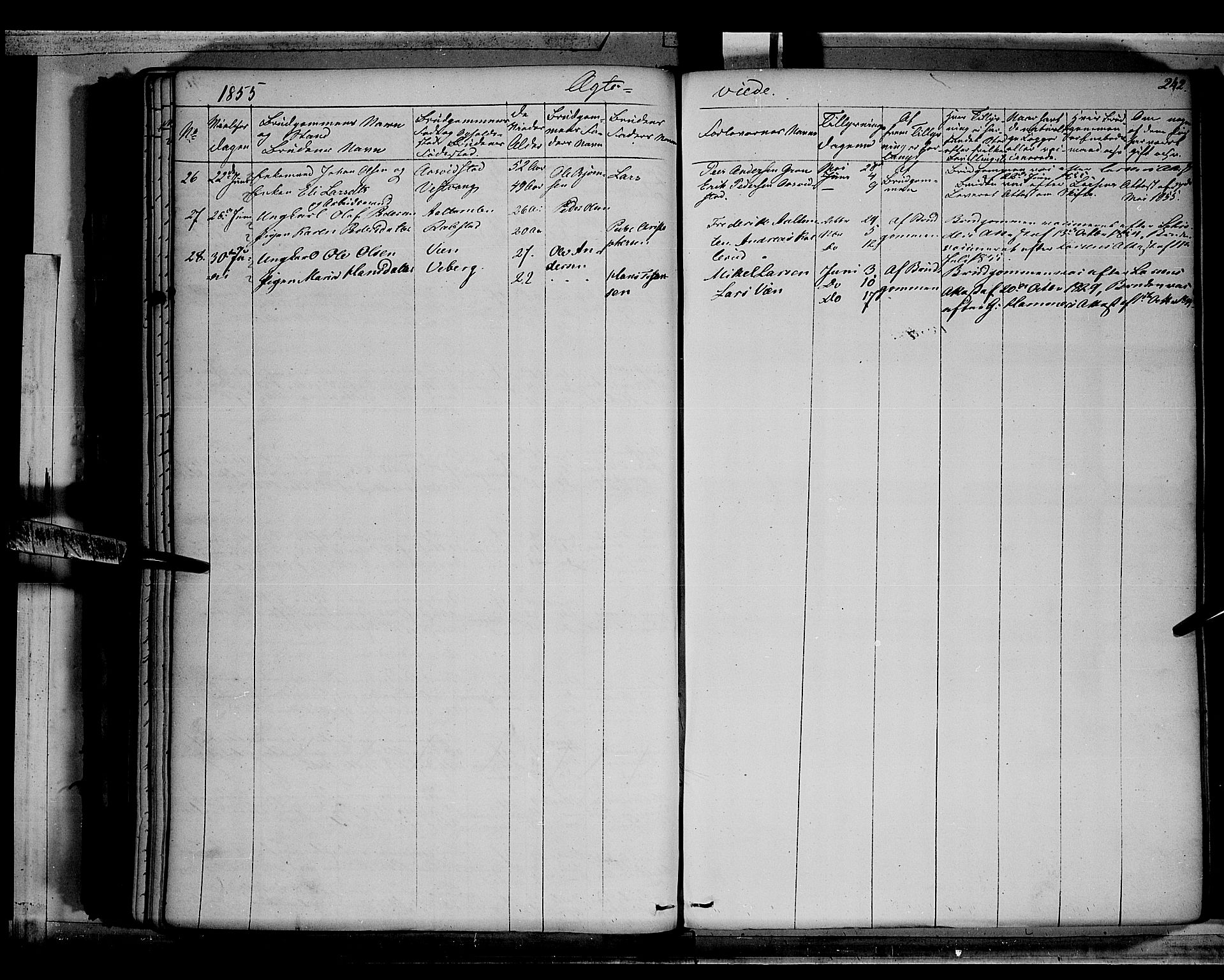 Vang prestekontor, Hedmark, SAH/PREST-008/H/Ha/Haa/L0010: Parish register (official) no. 10, 1841-1855, p. 242
