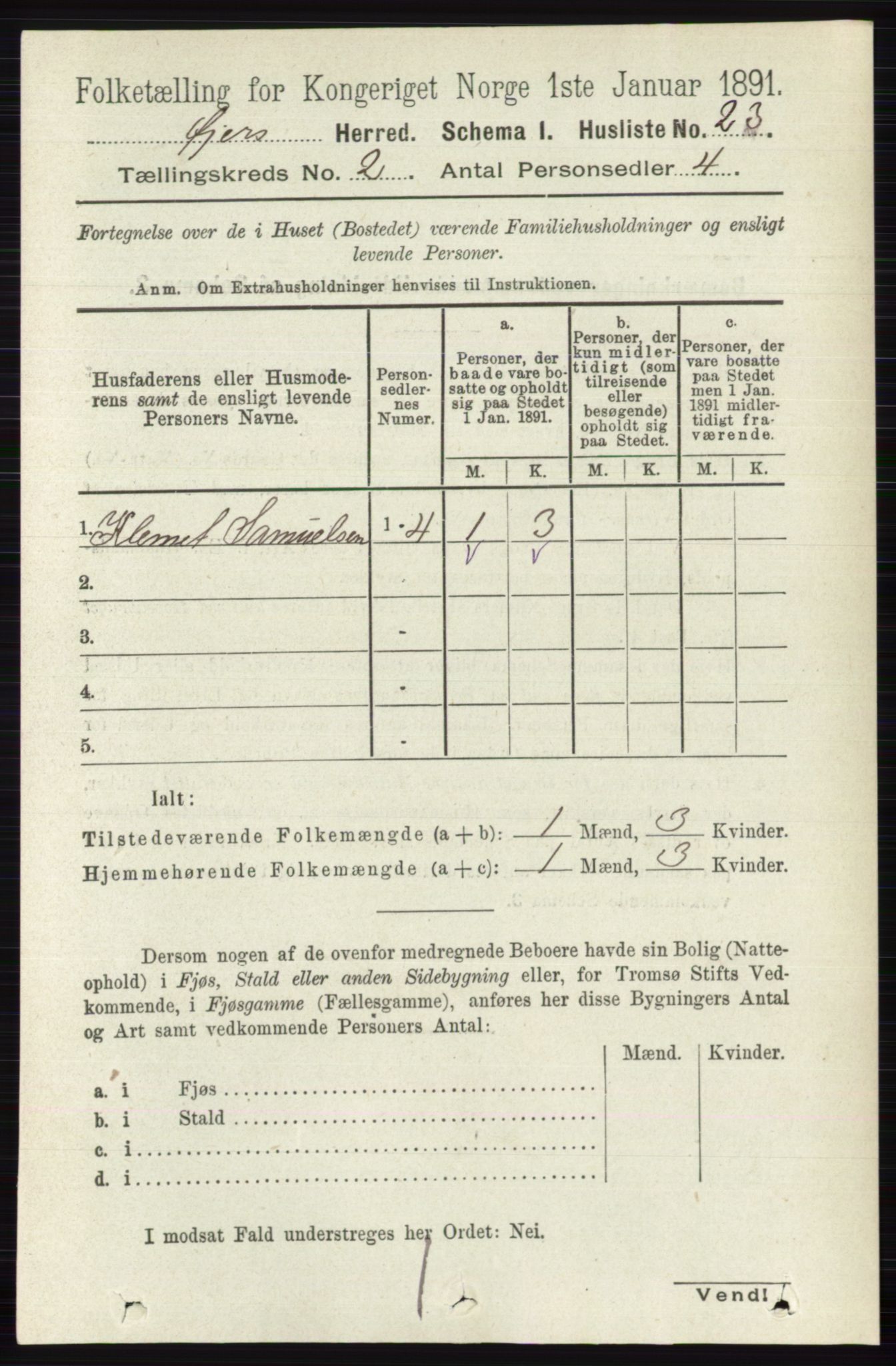 RA, 1891 census for 0521 Øyer, 1891, p. 476