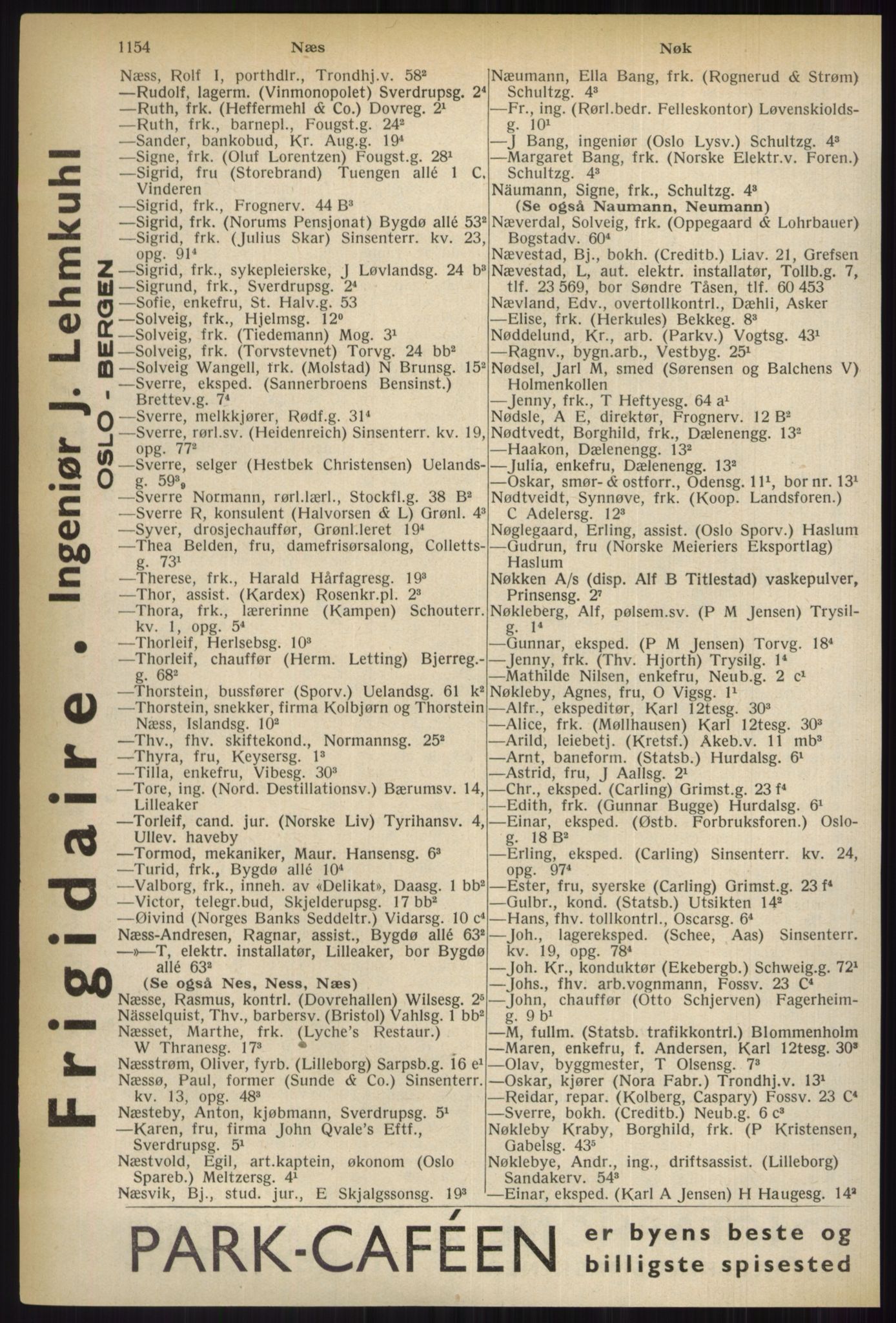Kristiania/Oslo adressebok, PUBL/-, 1937, p. 1154