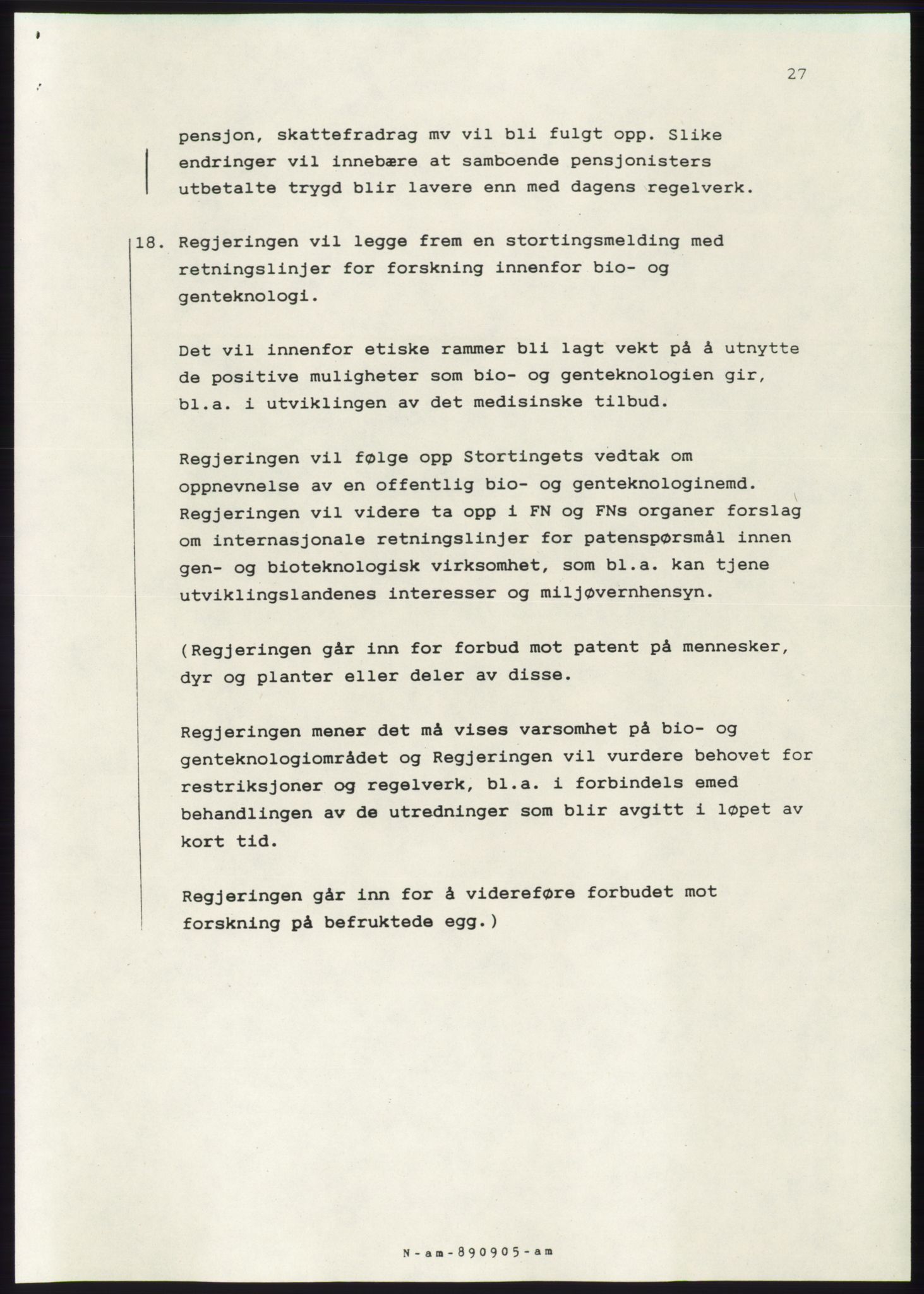 Forhandlingsmøtene 1989 mellom Høyre, KrF og Senterpartiet om dannelse av regjering, AV/RA-PA-0697/A/L0001: Forhandlingsprotokoll med vedlegg, 1989, p. 520