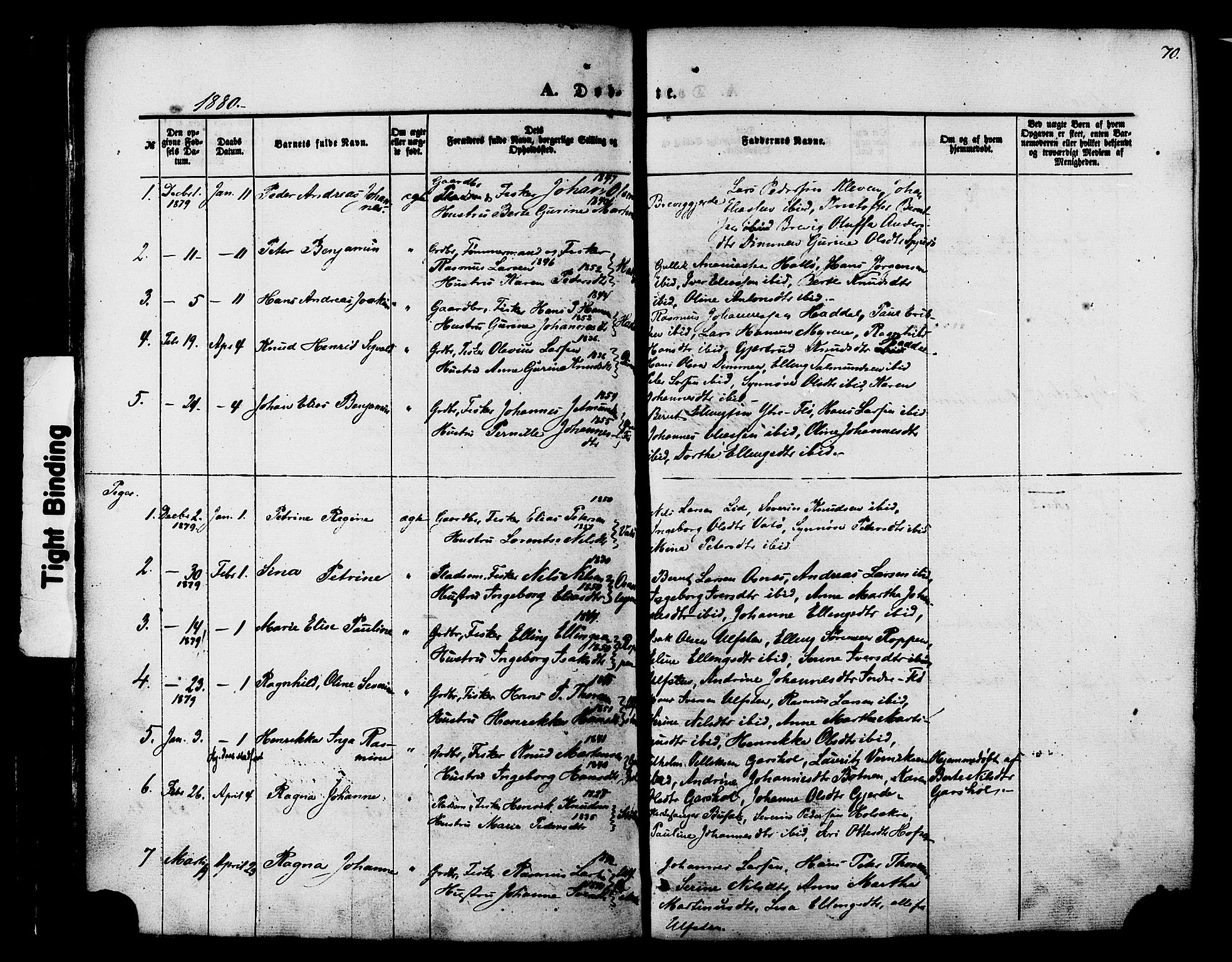 Ministerialprotokoller, klokkerbøker og fødselsregistre - Møre og Romsdal, AV/SAT-A-1454/509/L0105: Parish register (official) no. 509A03, 1848-1882, p. 70