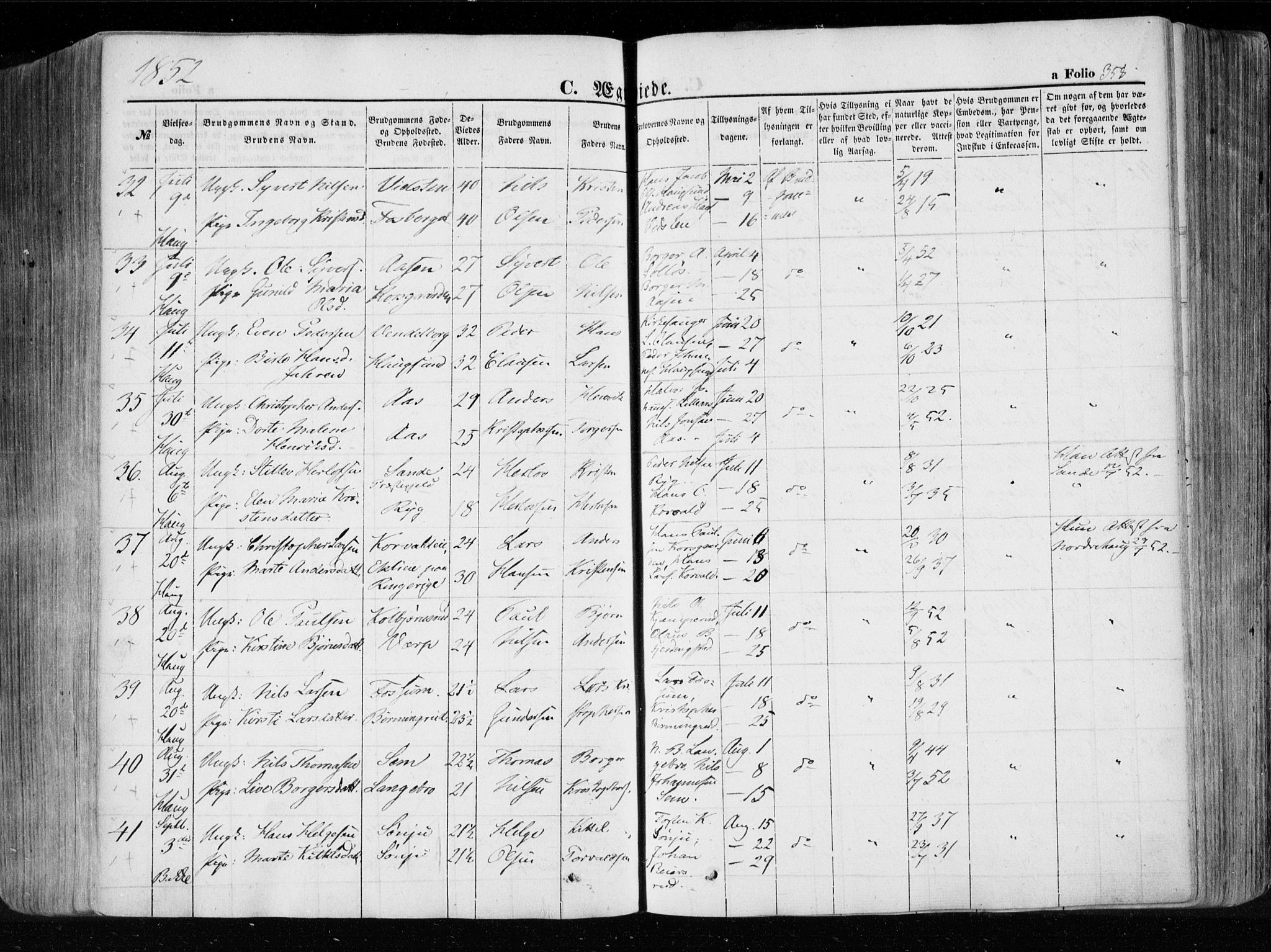 Eiker kirkebøker, AV/SAKO-A-4/F/Fa/L0014: Parish register (official) no. I 14, 1846-1854, p. 358