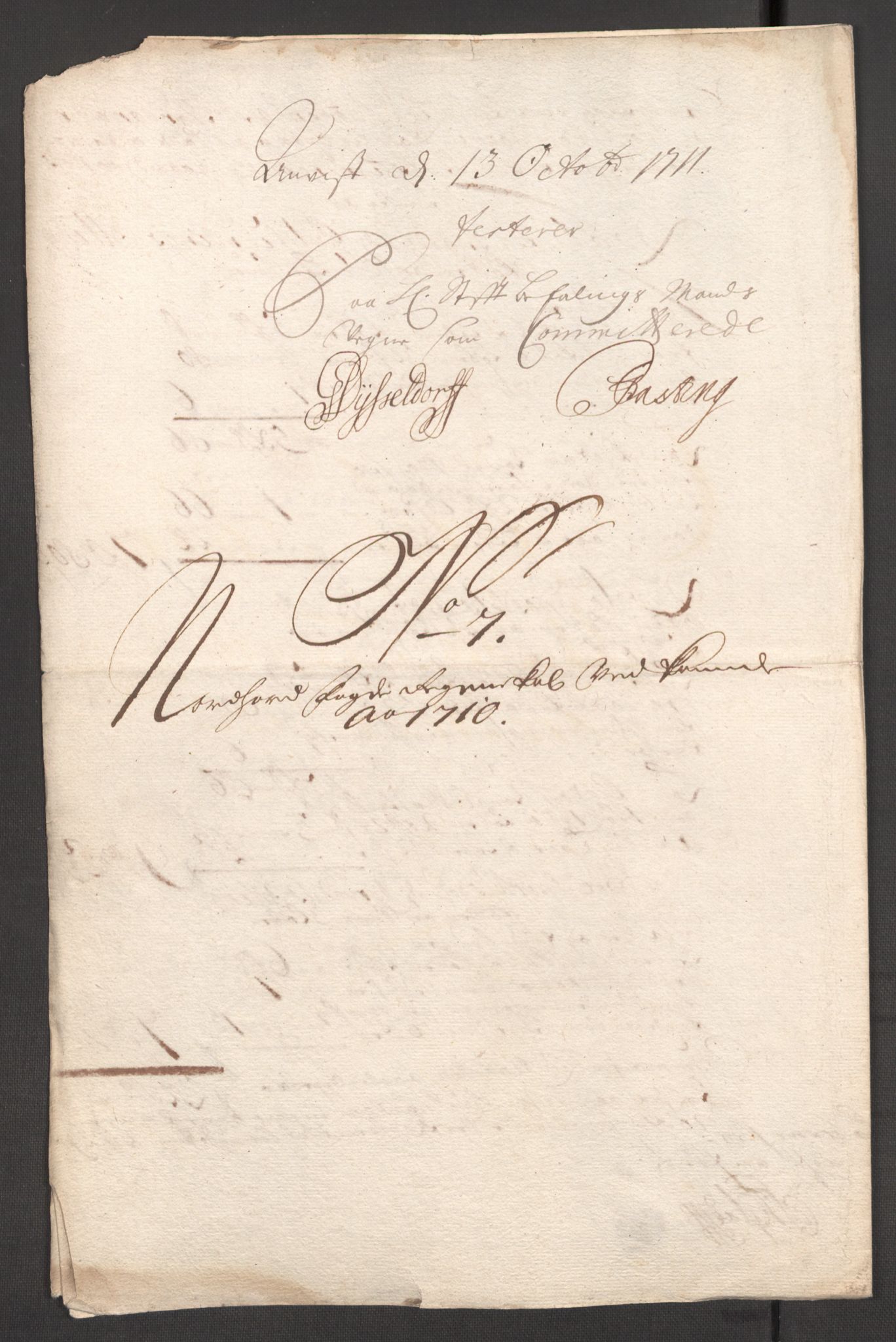 Rentekammeret inntil 1814, Reviderte regnskaper, Fogderegnskap, AV/RA-EA-4092/R51/L3191: Fogderegnskap Nordhordland og Voss, 1710, p. 220