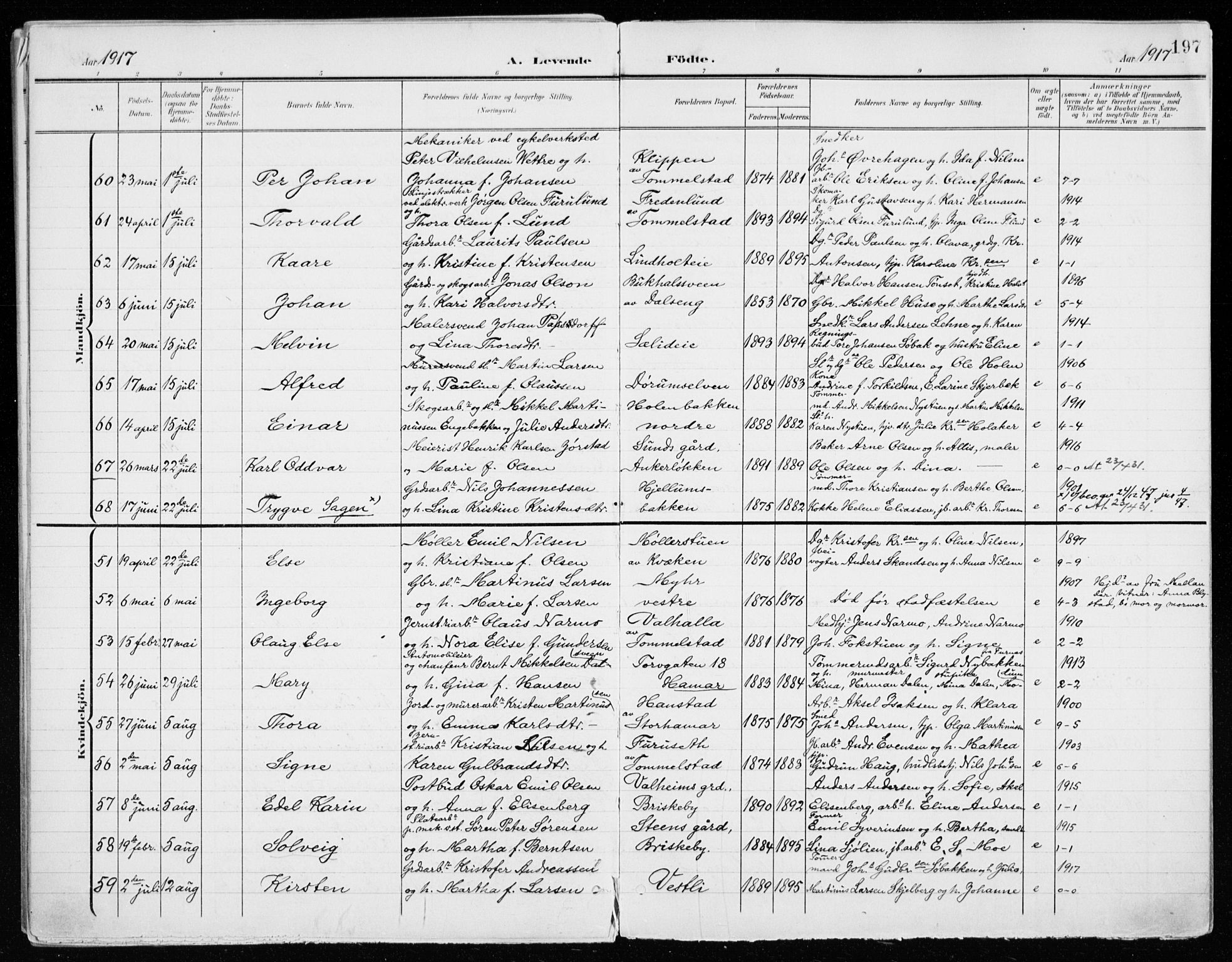 Vang prestekontor, Hedmark, AV/SAH-PREST-008/H/Ha/Haa/L0021: Parish register (official) no. 21, 1902-1917, p. 197