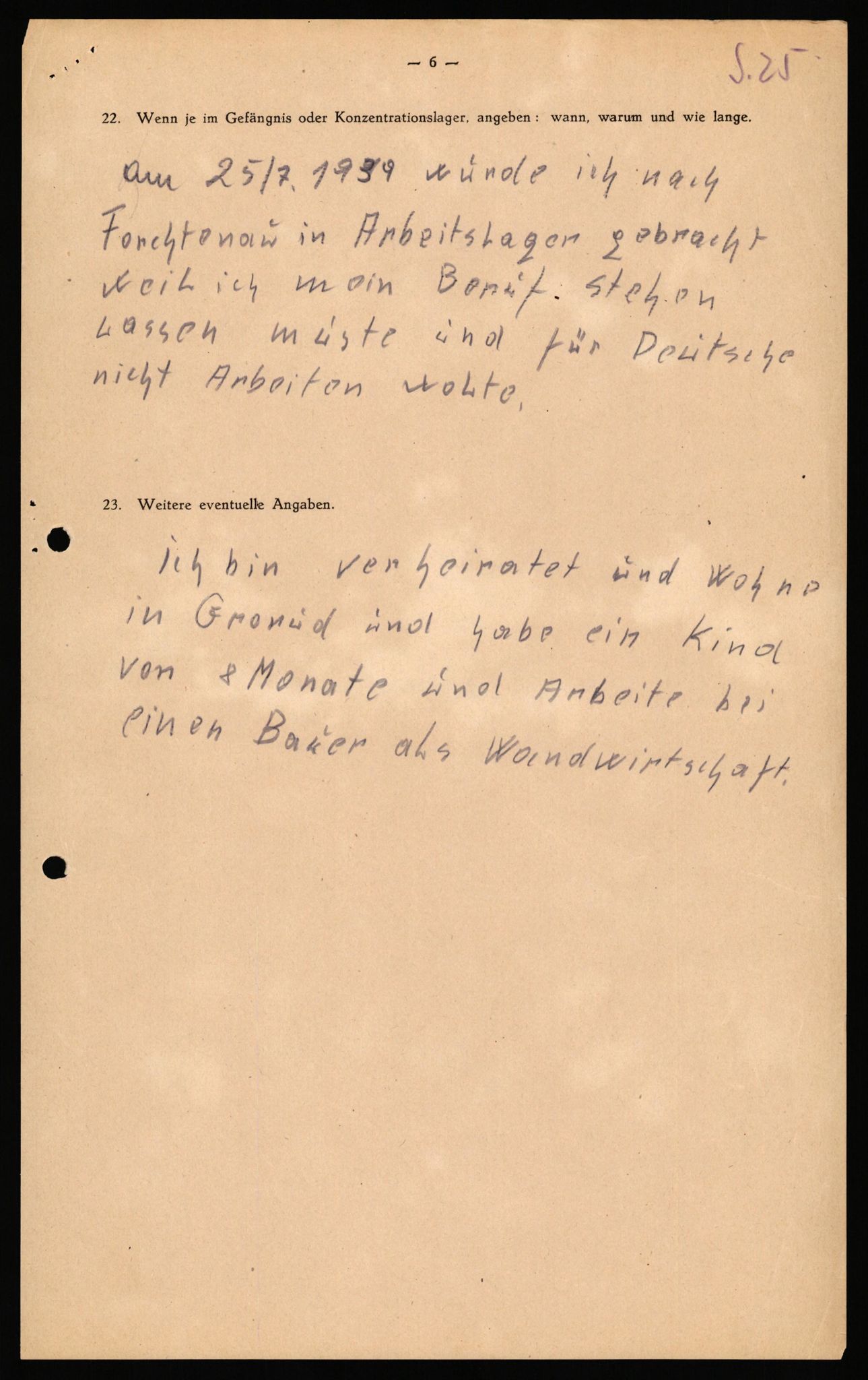 Forsvaret, Forsvarets overkommando II, AV/RA-RAFA-3915/D/Db/L0040: CI Questionaires. Tyske okkupasjonsstyrker i Norge. Østerrikere., 1945-1946, p. 173