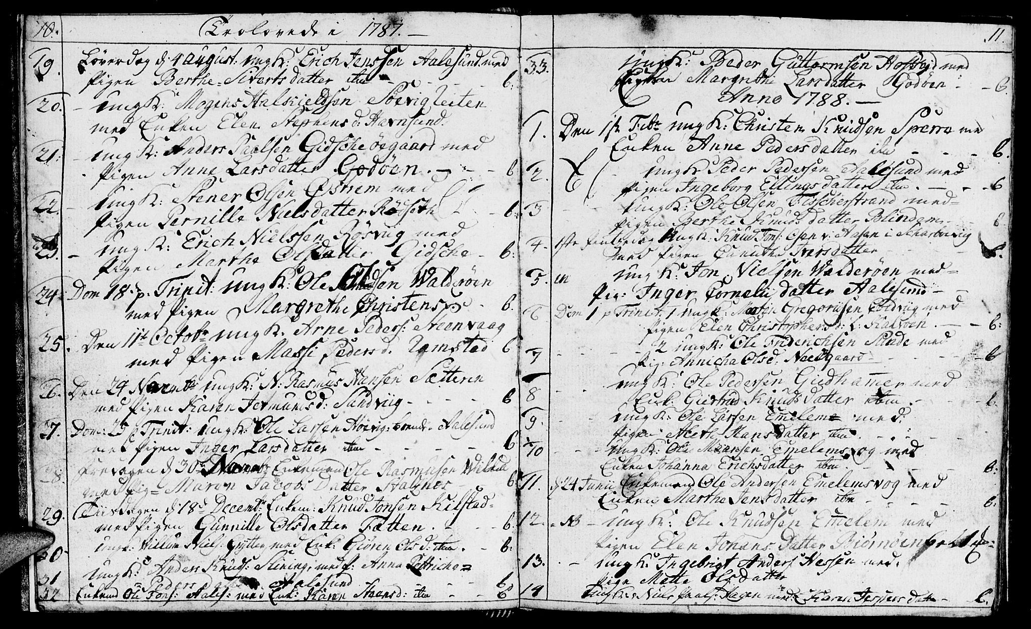Ministerialprotokoller, klokkerbøker og fødselsregistre - Møre og Romsdal, SAT/A-1454/528/L0421: Parish register (copy) no. 528C02, 1785-1800, p. 10-11
