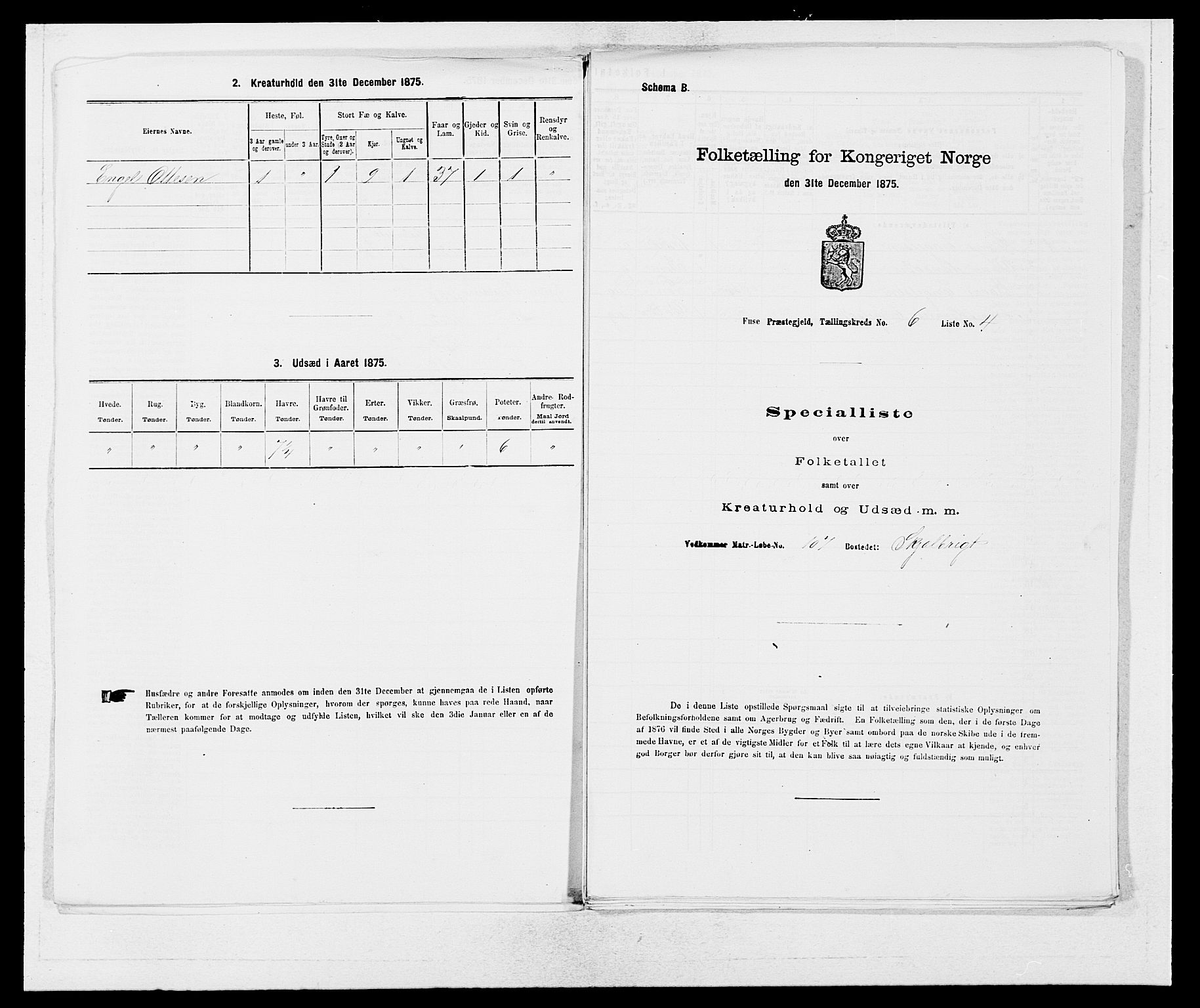 SAB, 1875 census for 1241P Fusa, 1875, p. 399