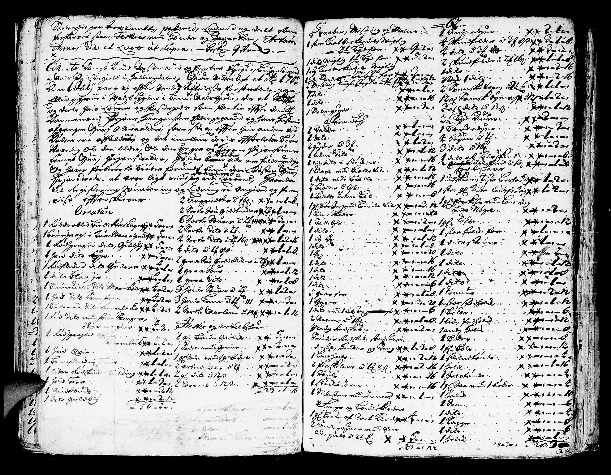Ringerike og Hallingdal sorenskriveri, SAKO/A-81/H/Ha/L0004: Skifteprotokoll, 1704-1716, p. 61b-62a