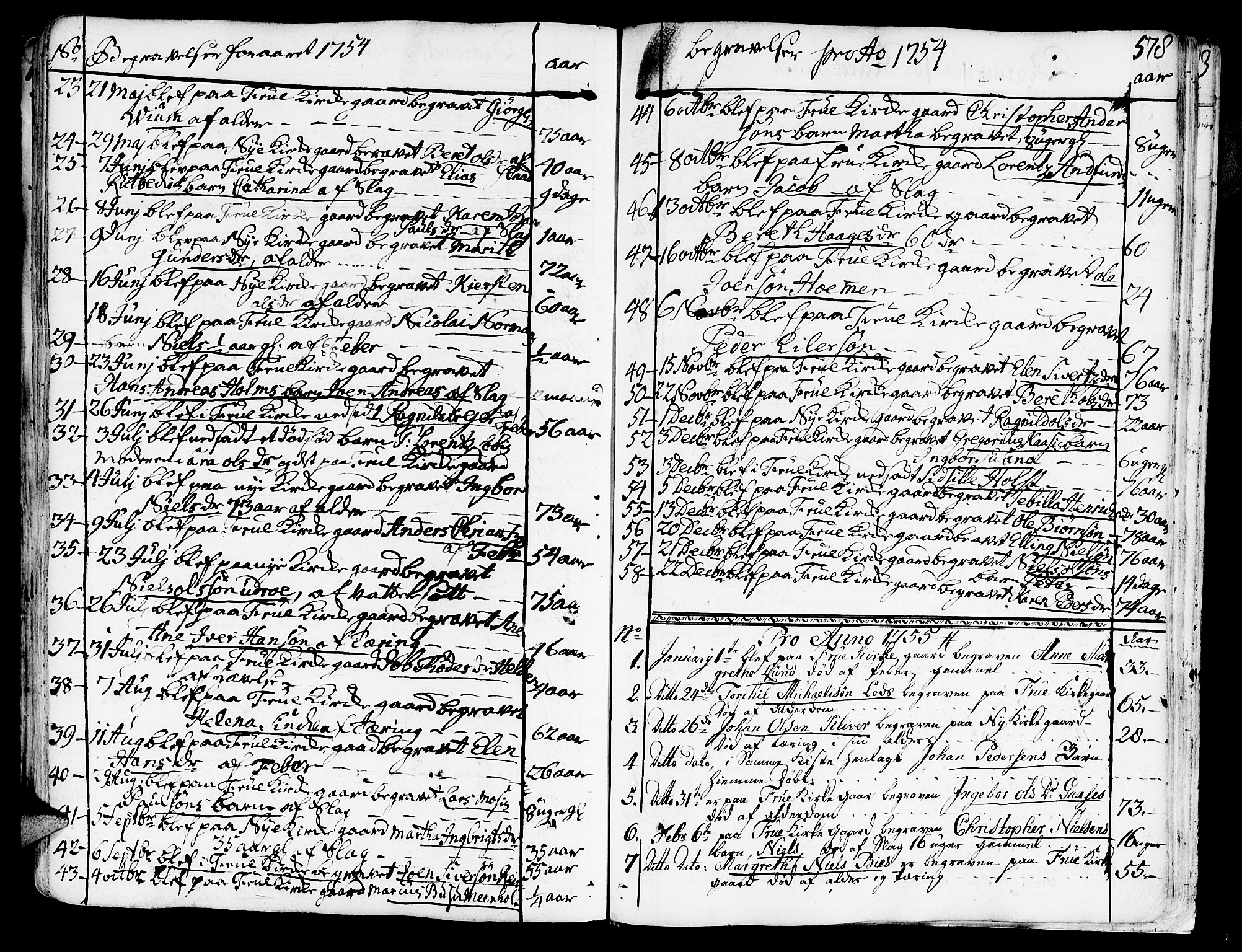 Ministerialprotokoller, klokkerbøker og fødselsregistre - Sør-Trøndelag, SAT/A-1456/602/L0103: Parish register (official) no. 602A01, 1732-1774, p. 578
