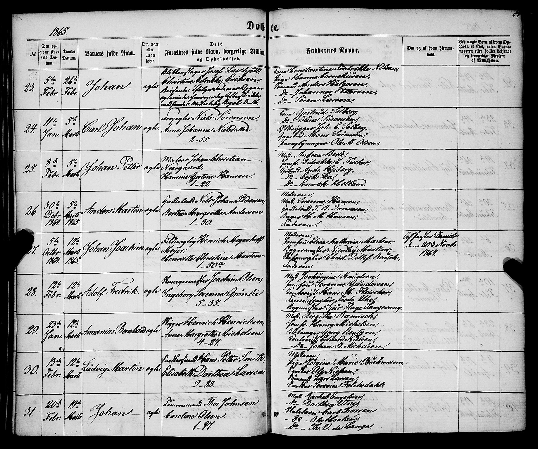 Nykirken Sokneprestembete, AV/SAB-A-77101/H/Haa/L0015: Parish register (official) no. B 2, 1858-1869, p. 89
