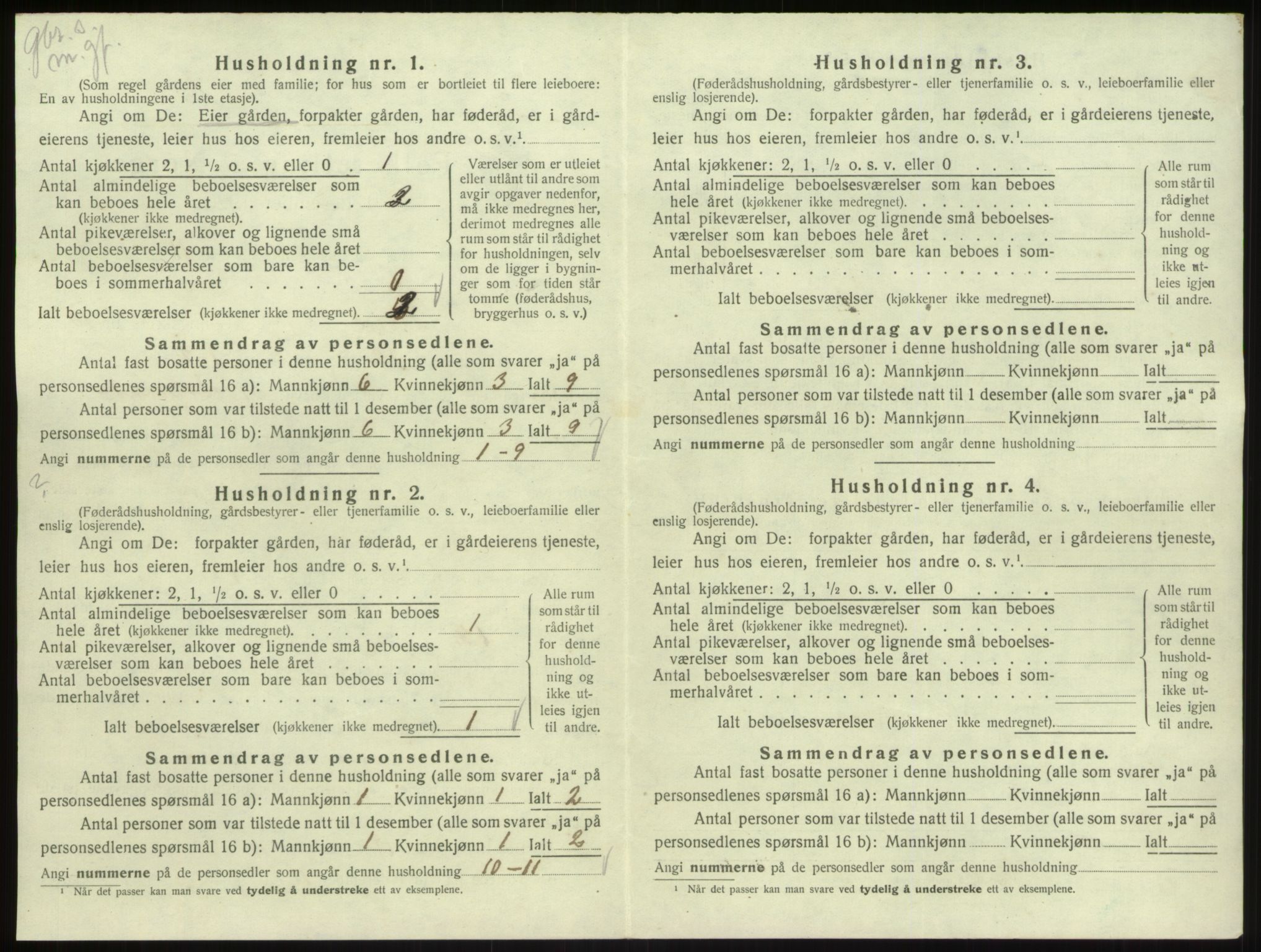 SAB, 1920 census for Lavik, 1920, p. 379