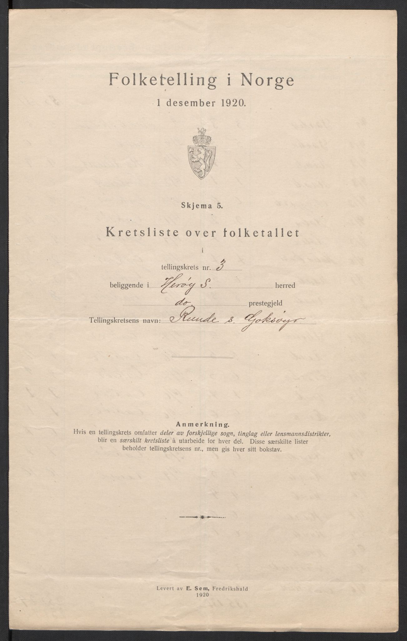 SAT, 1920 census for Herøy (MR), 1920, p. 12