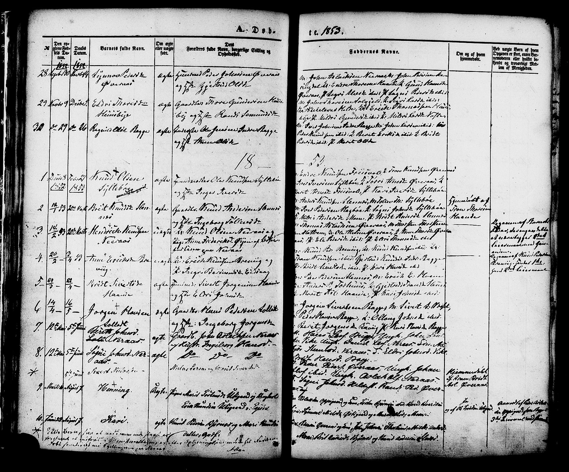 Ministerialprotokoller, klokkerbøker og fødselsregistre - Møre og Romsdal, SAT/A-1454/552/L0637: Parish register (official) no. 552A01, 1845-1879, p. 19