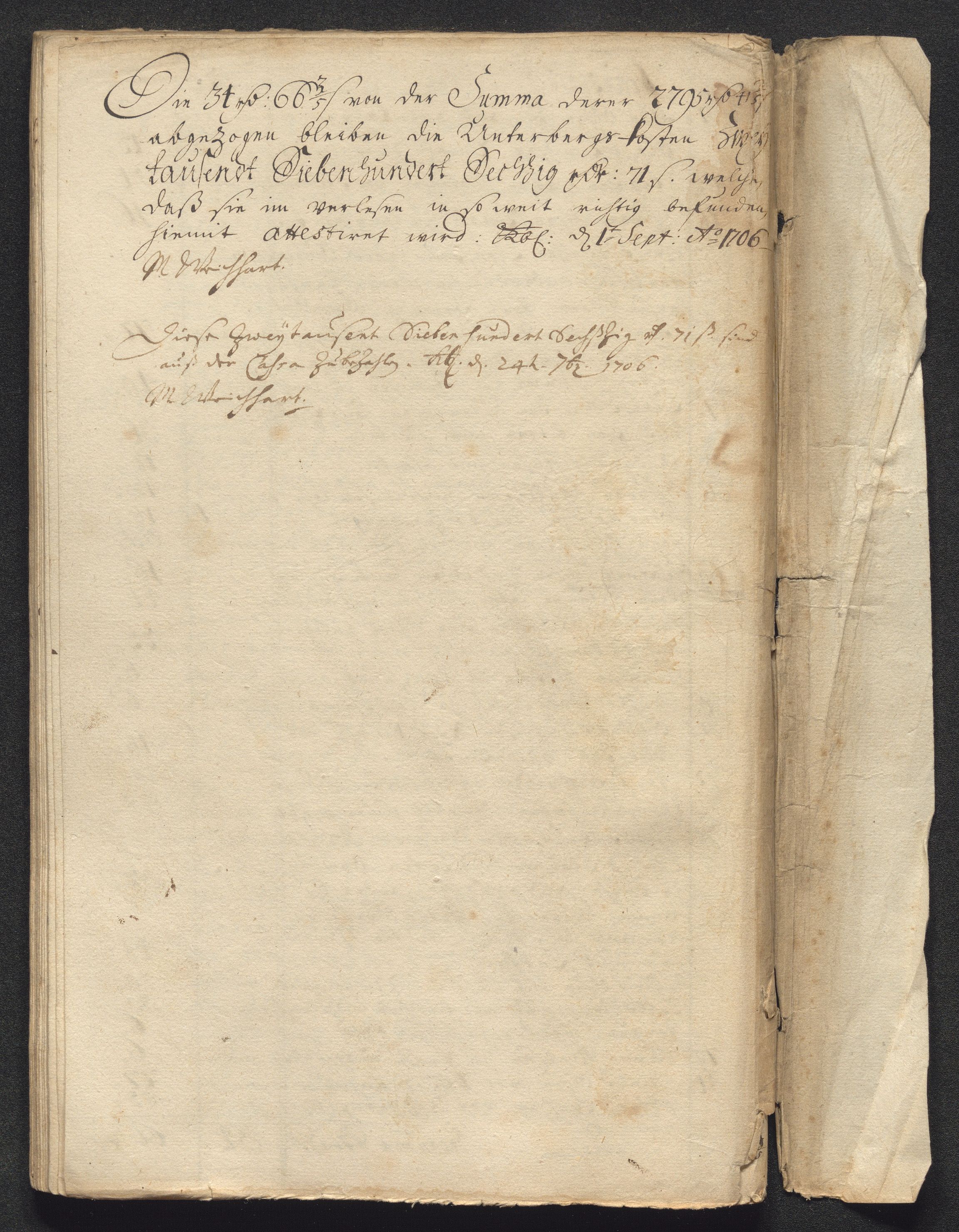 Kongsberg Sølvverk 1623-1816, SAKO/EA-3135/001/D/Dc/Dcd/L0091: Utgiftsregnskap for gruver m.m., 1706-1707, p. 332