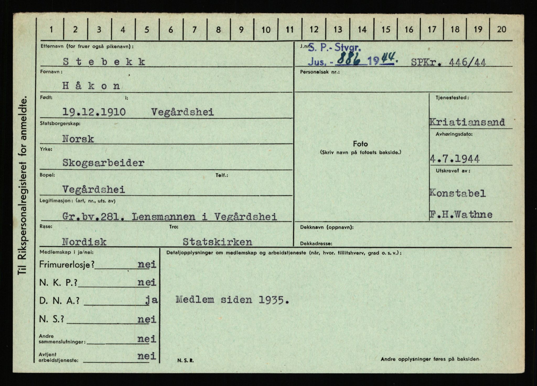 Statspolitiet - Hovedkontoret / Osloavdelingen, AV/RA-S-1329/C/Ca/L0014: Seterlien - Svartås, 1943-1945, p. 3082