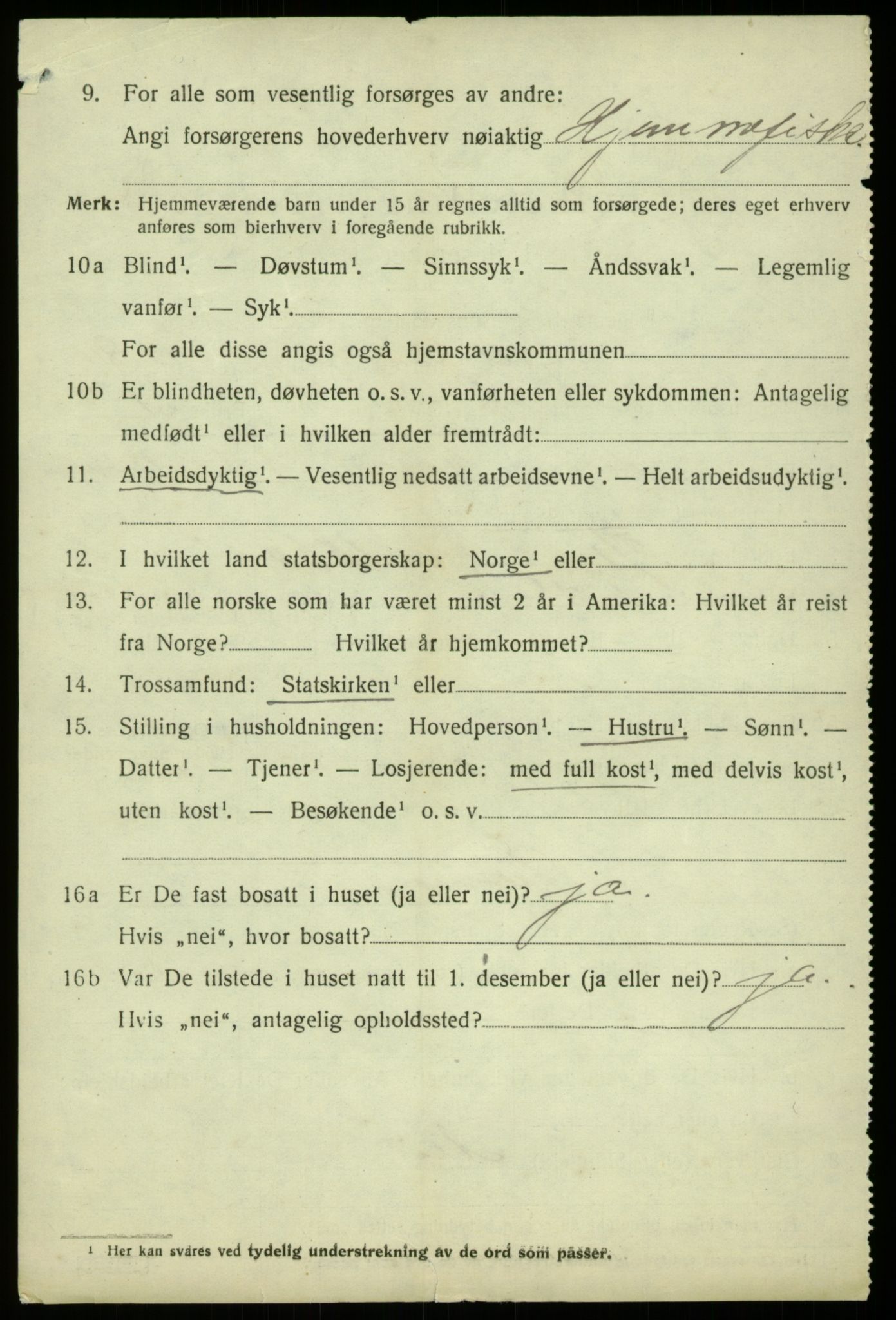 SAB, 1920 census for Fjell, 1920, p. 7493