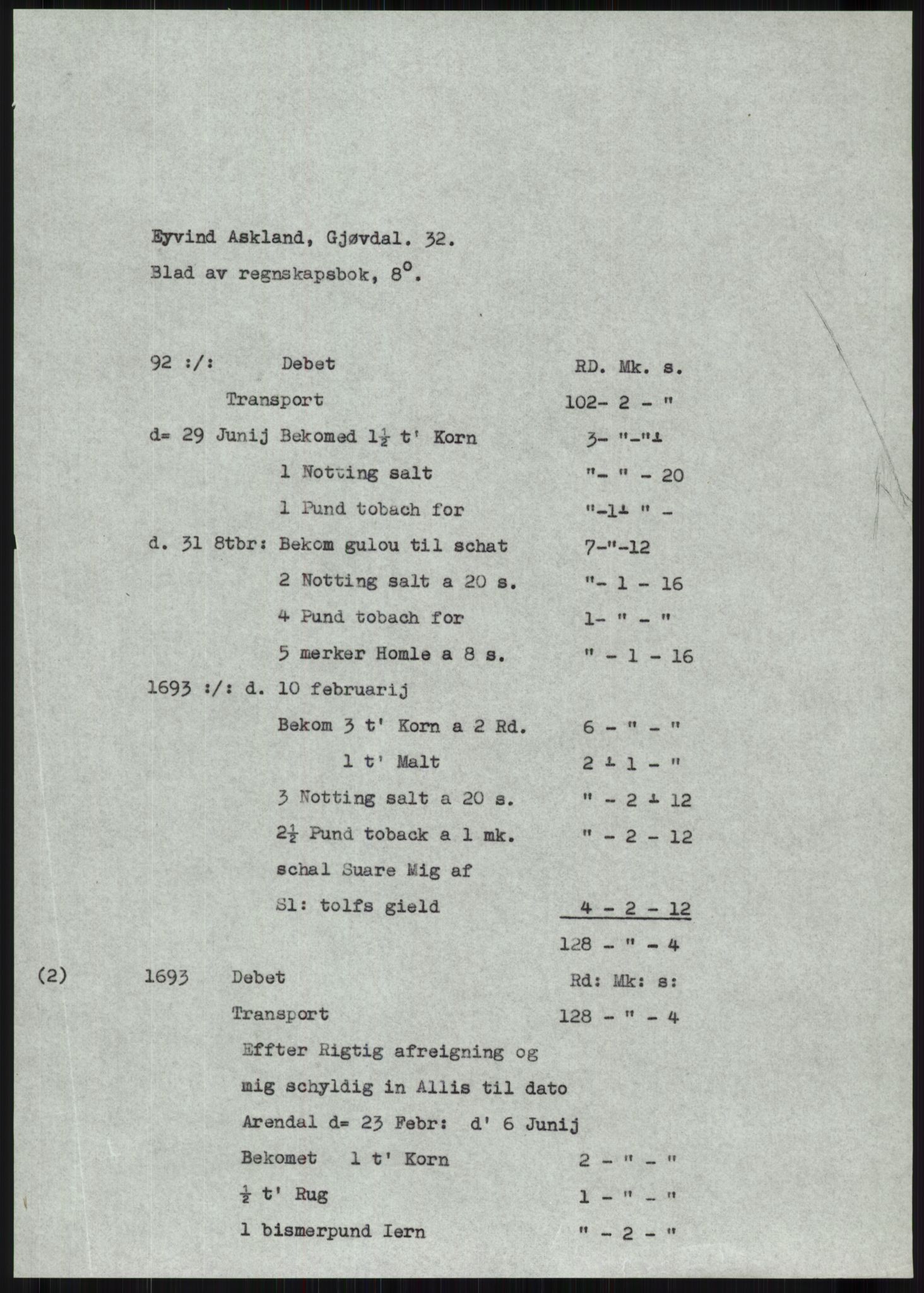 Samlinger til kildeutgivelse, Diplomavskriftsamlingen, AV/RA-EA-4053/H/Ha, p. 169