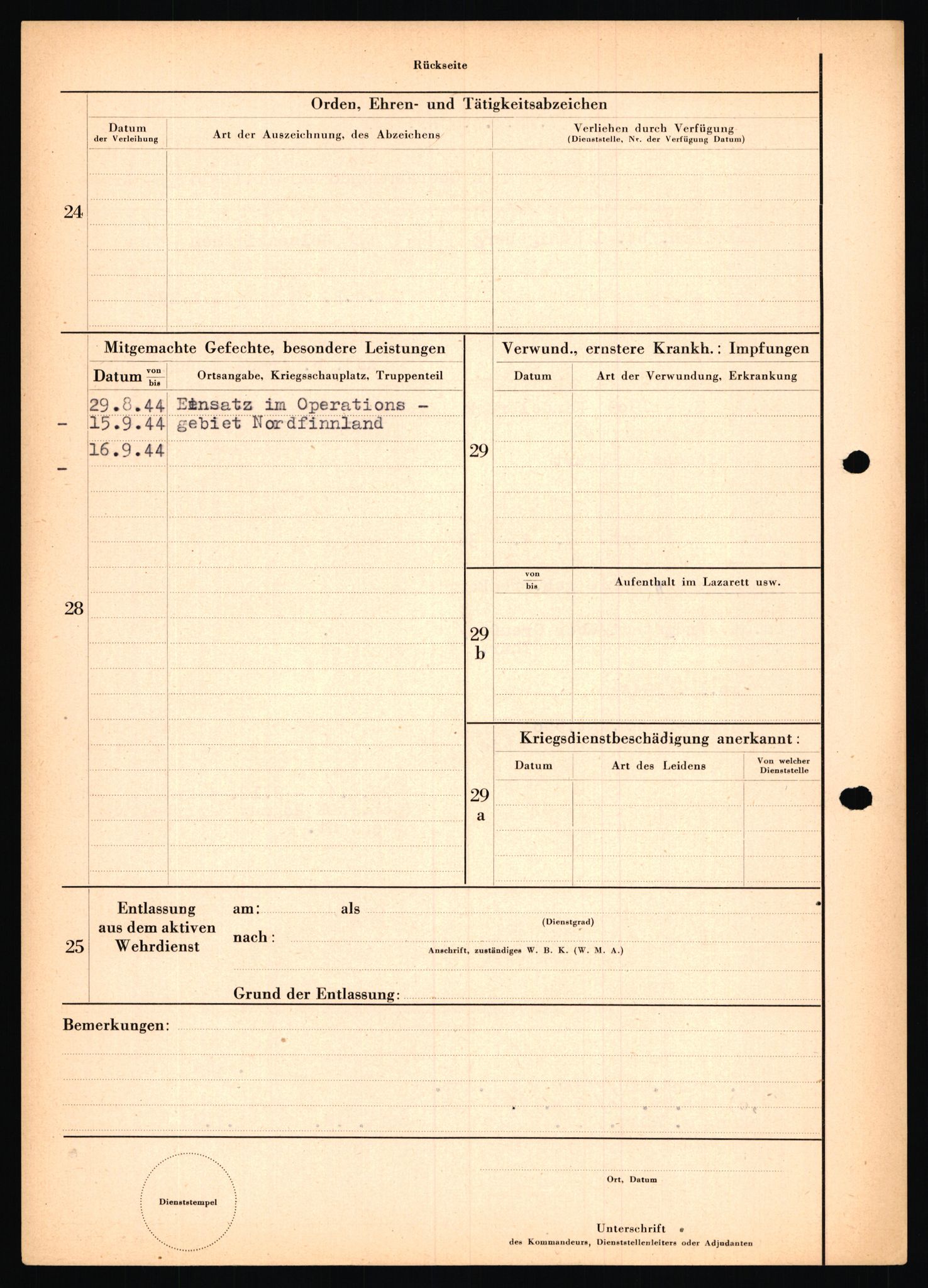 Forsvarets Overkommando. 2 kontor. Arkiv 11.4. Spredte tyske arkivsaker, AV/RA-RAFA-7031/D/Dar/Dara/L0019: Personalbøker og diverse, 1940-1945, p. 659