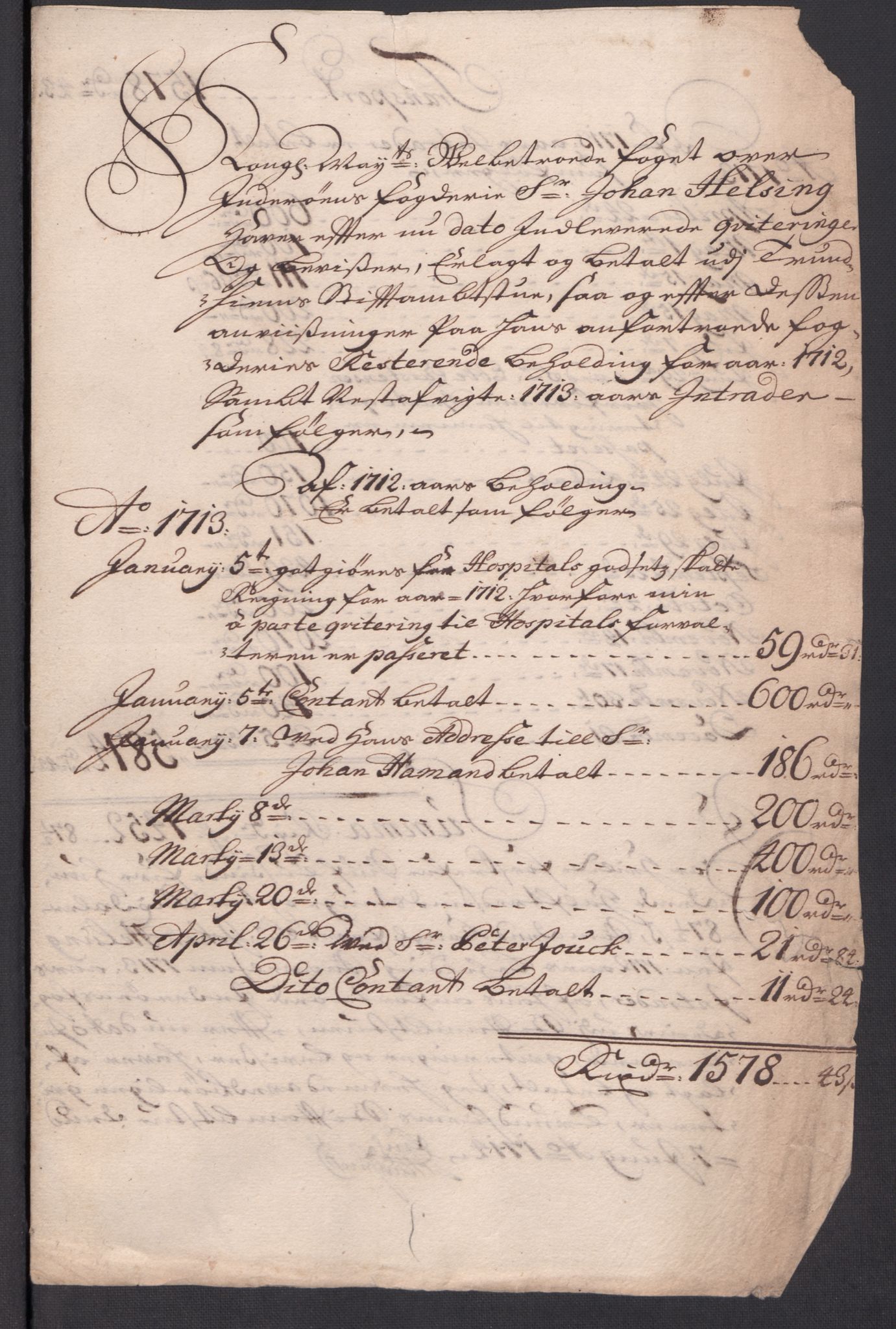 Rentekammeret inntil 1814, Reviderte regnskaper, Fogderegnskap, RA/EA-4092/R63/L4321: Fogderegnskap Inderøy, 1713, p. 434