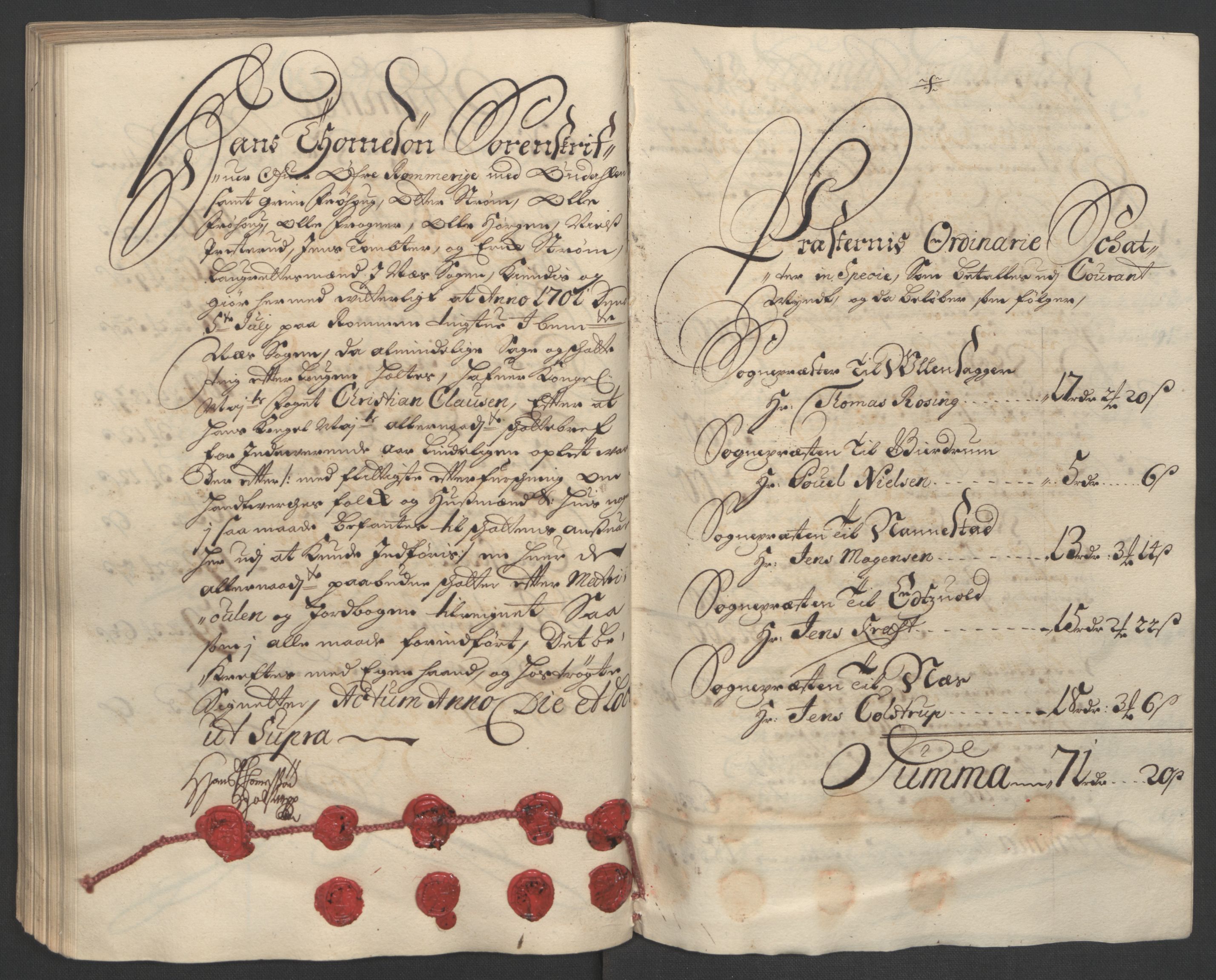 Rentekammeret inntil 1814, Reviderte regnskaper, Fogderegnskap, AV/RA-EA-4092/R12/L0713: Fogderegnskap Øvre Romerike, 1701, p. 204