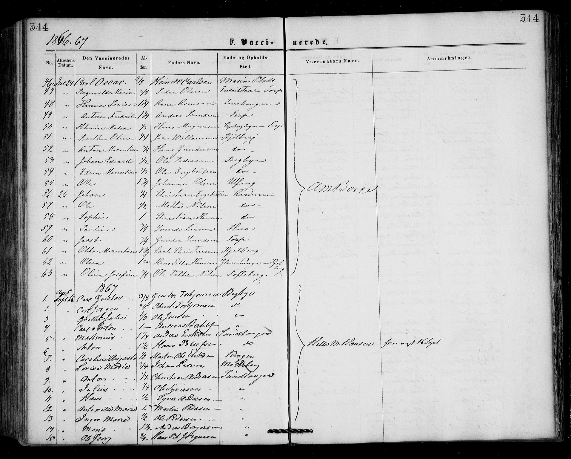 Borge prestekontor Kirkebøker, SAO/A-10903/F/Fa/L0006: Parish register (official) no. I 6, 1861-1874, p. 344