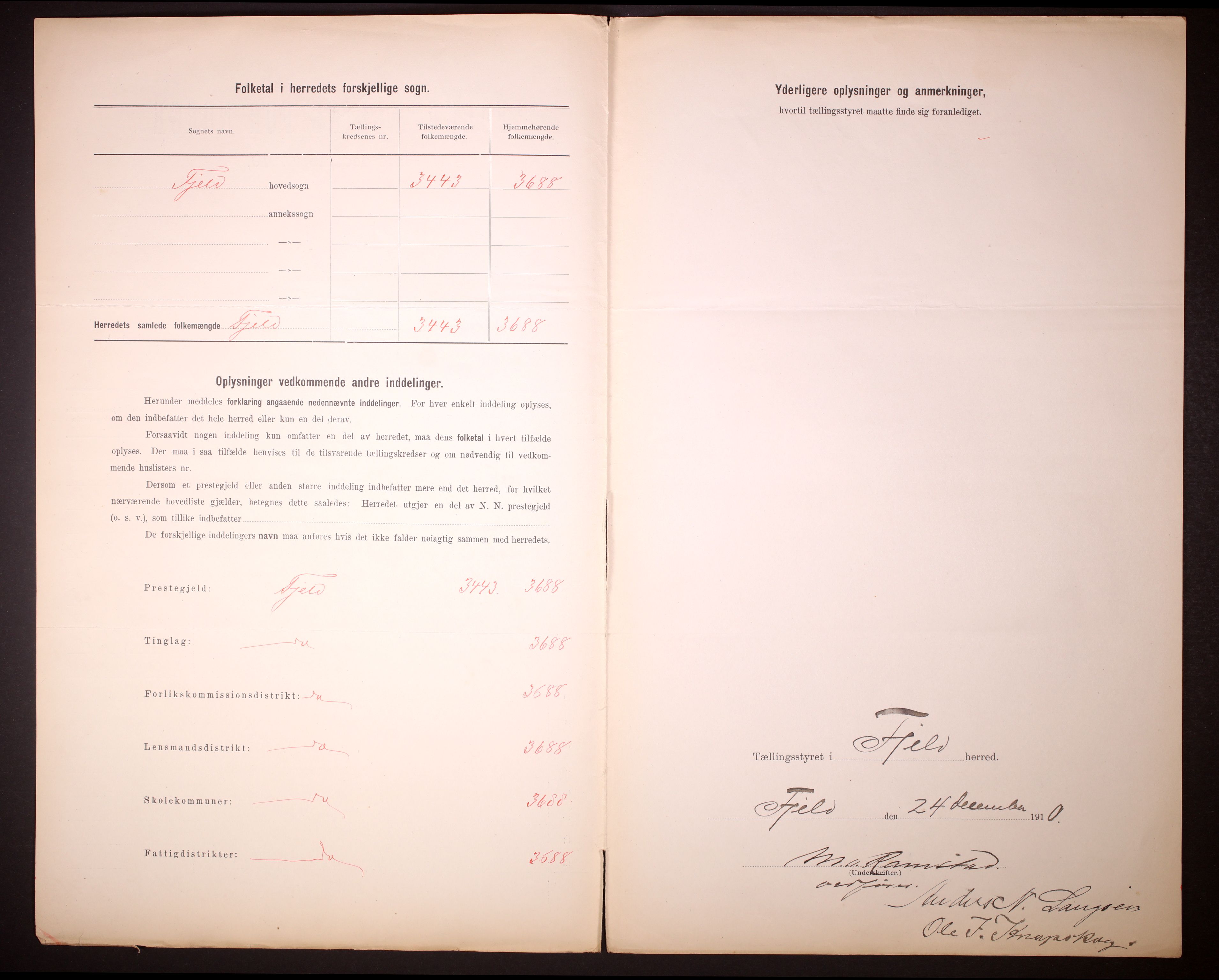 RA, 1910 census for Fjell, 1910, p. 3