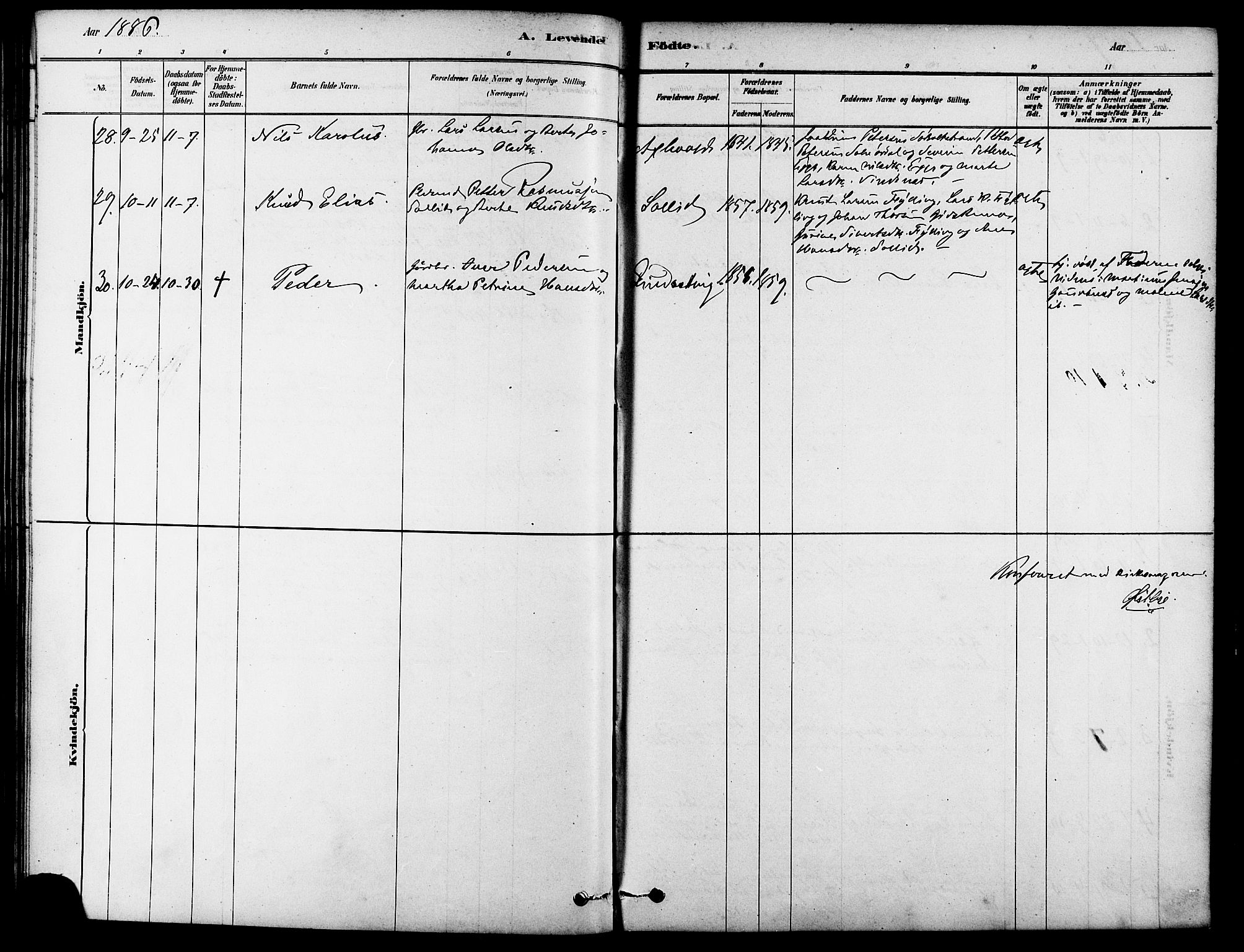 Ministerialprotokoller, klokkerbøker og fødselsregistre - Møre og Romsdal, SAT/A-1454/522/L0315: Parish register (official) no. 522A10, 1878-1890